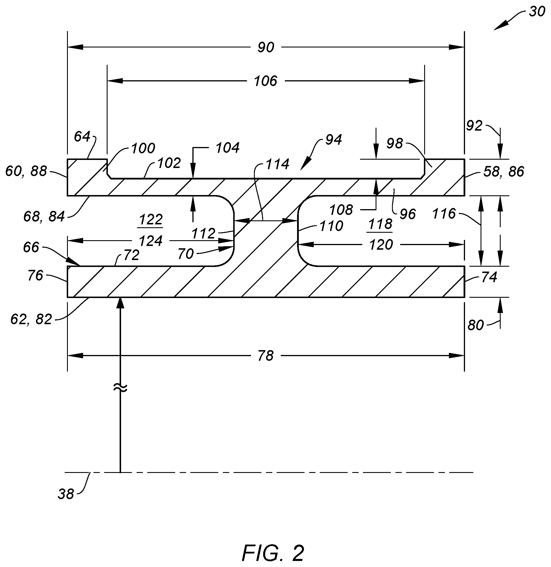 Patent US12366178 Figure 2 – Flexible support for aircraft motor bearing
