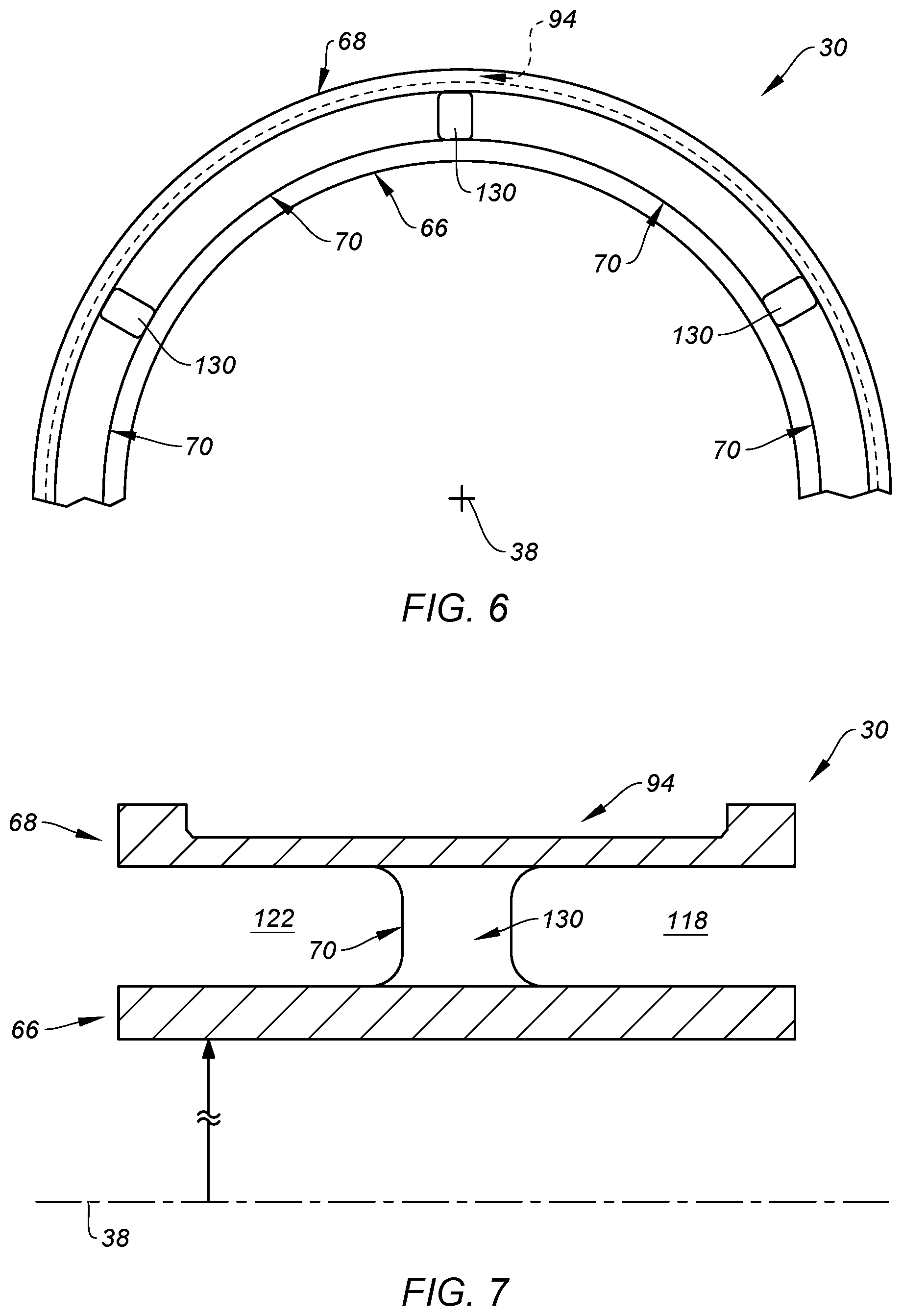 Patent US12366178 Figure 5 – Flexible support for aircraft motor bearing