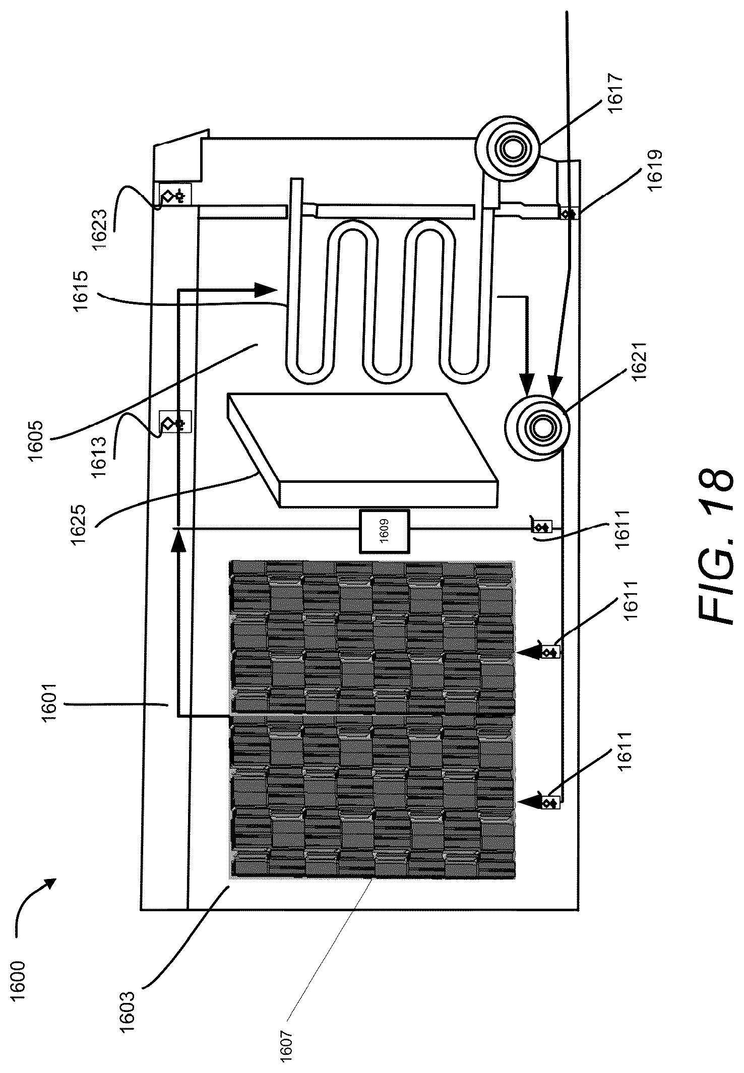 Patent US12366180 Figure 15 – Thermal energy storage system with steam generation system including flow control and energy cogeneration