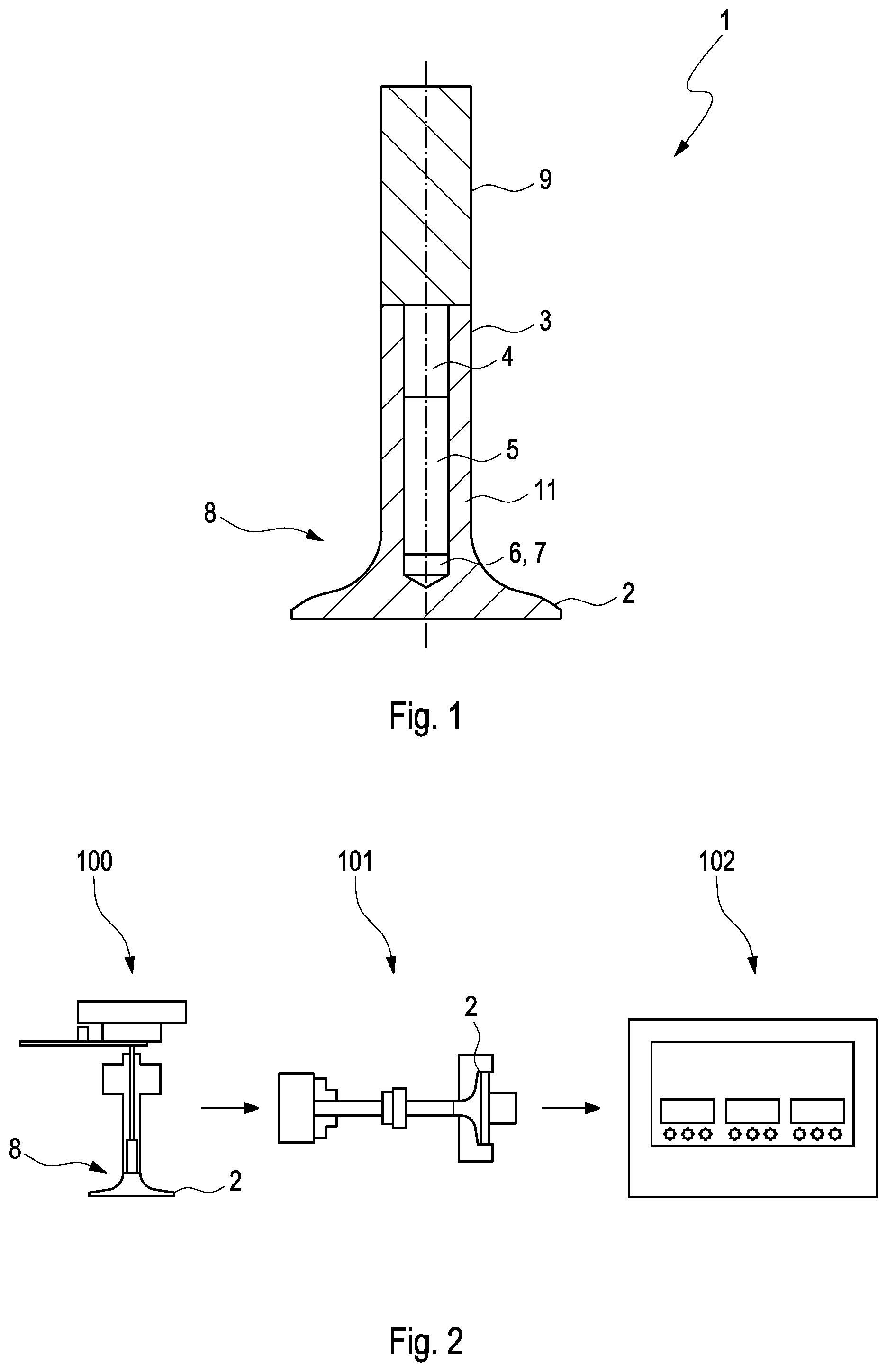 Patent US12366182 — Value for an internal combustion engine and production method — Figure 1
