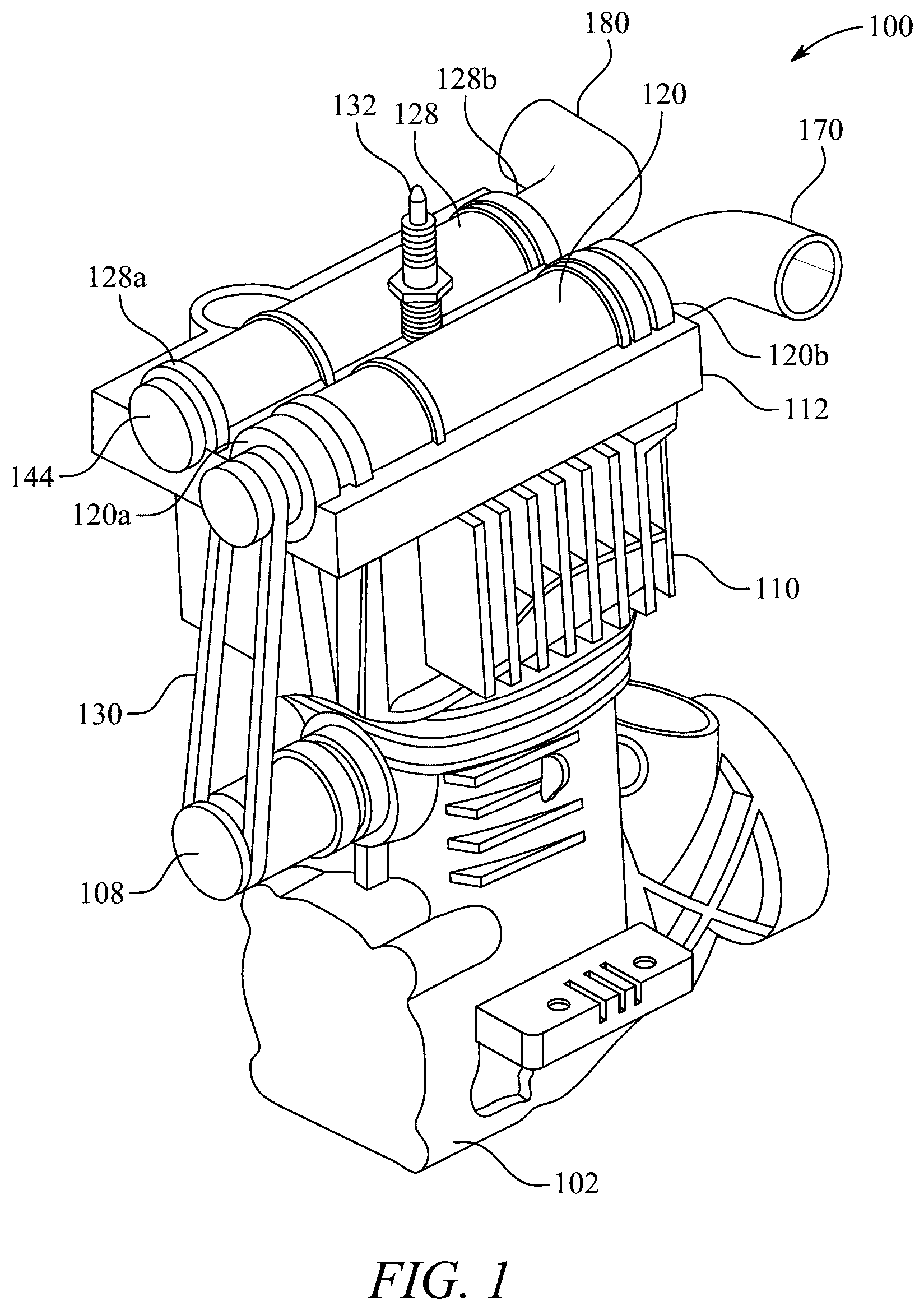 Patent US12366183 Figure 1 – Independent rotary valve engine