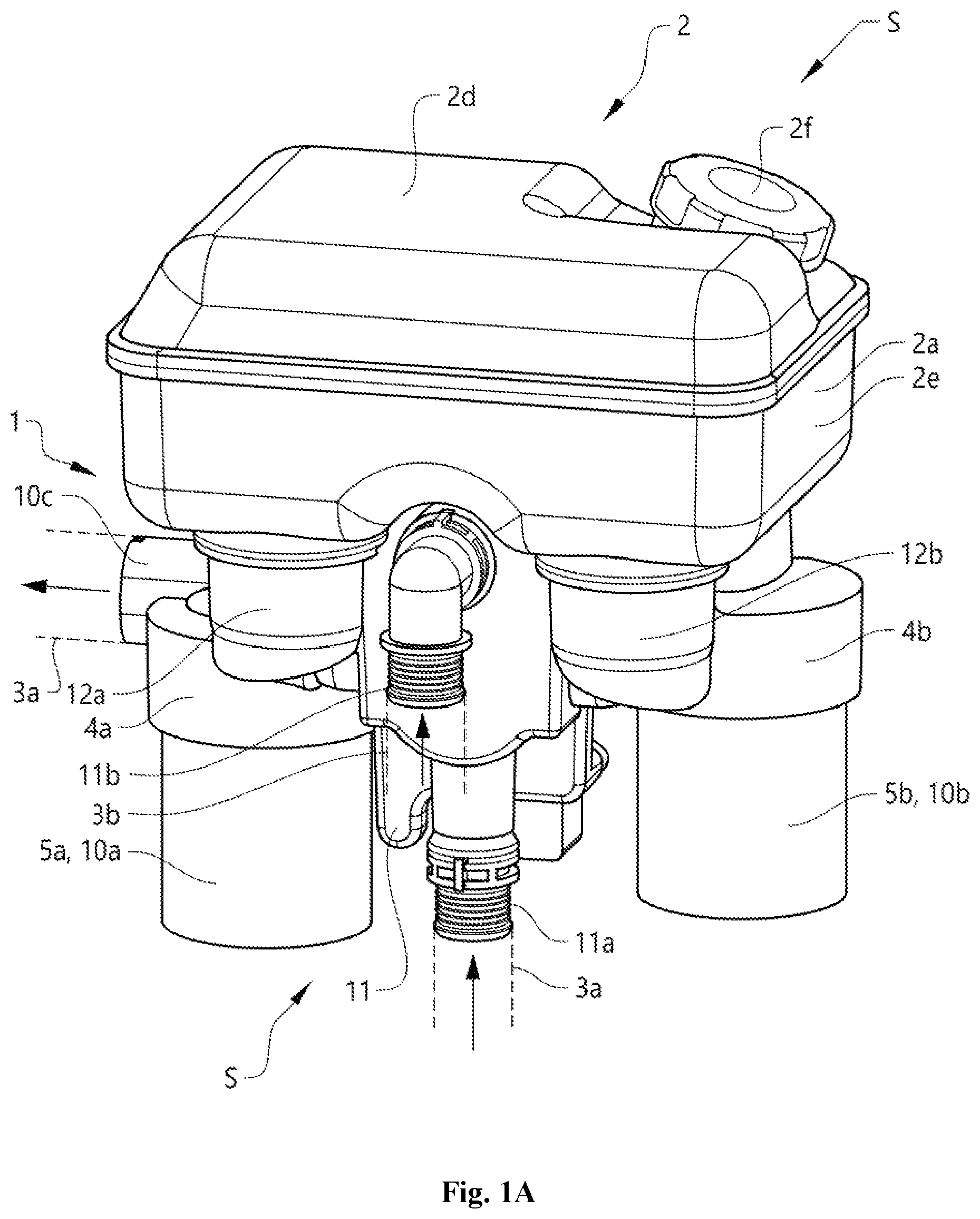 Patent US12366196 — Component housing unit and a vehicle thermal management system comprising a component housing unit — Figure 1