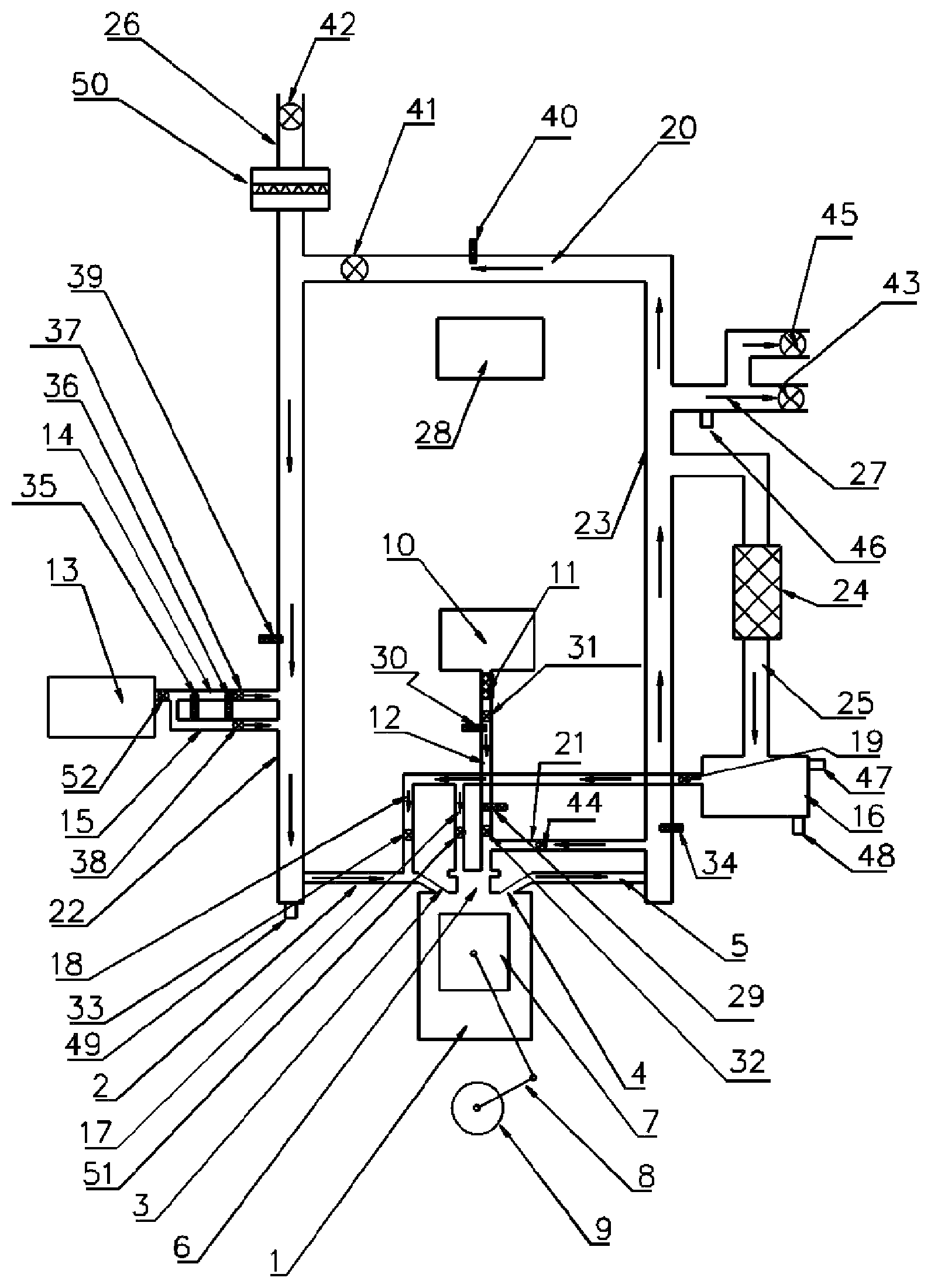 Patent US12366198 — Hydrogen-oxygen cycle engine and using method therefor — Figure 1