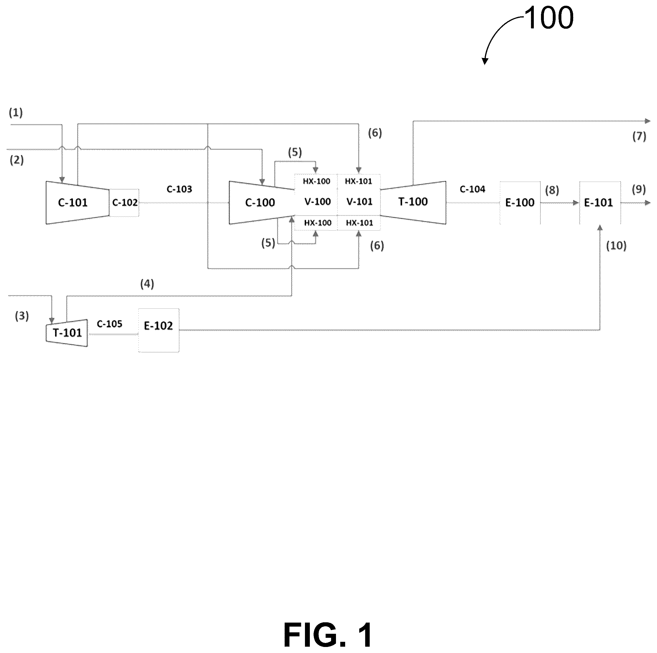 Patent US12366205 — System and method for generating electricity and heat from the combustion of tail gas containing biogenic methane using a gas turbine — Figure 1