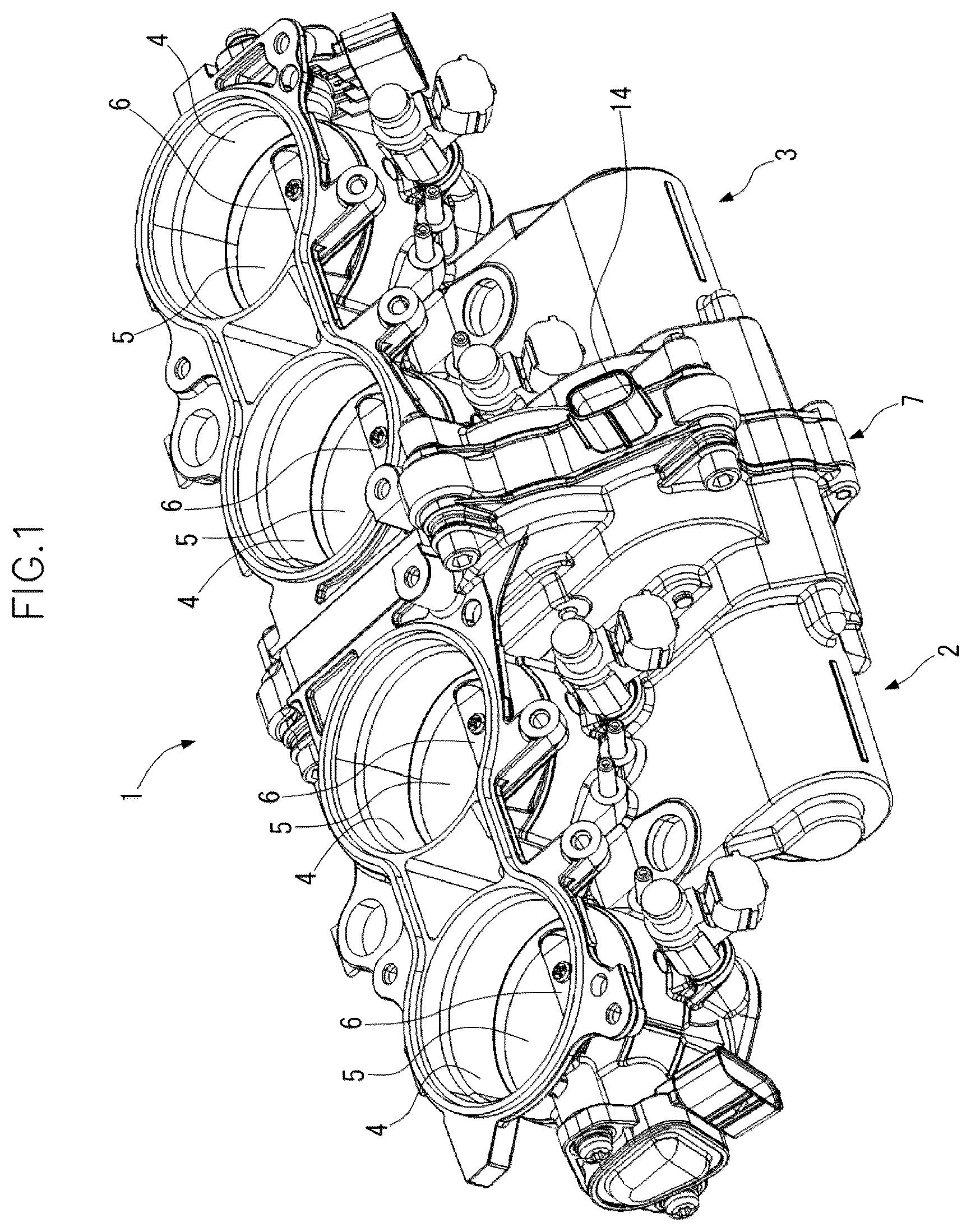 Patent US12366212 — Throttle device — Figure 1