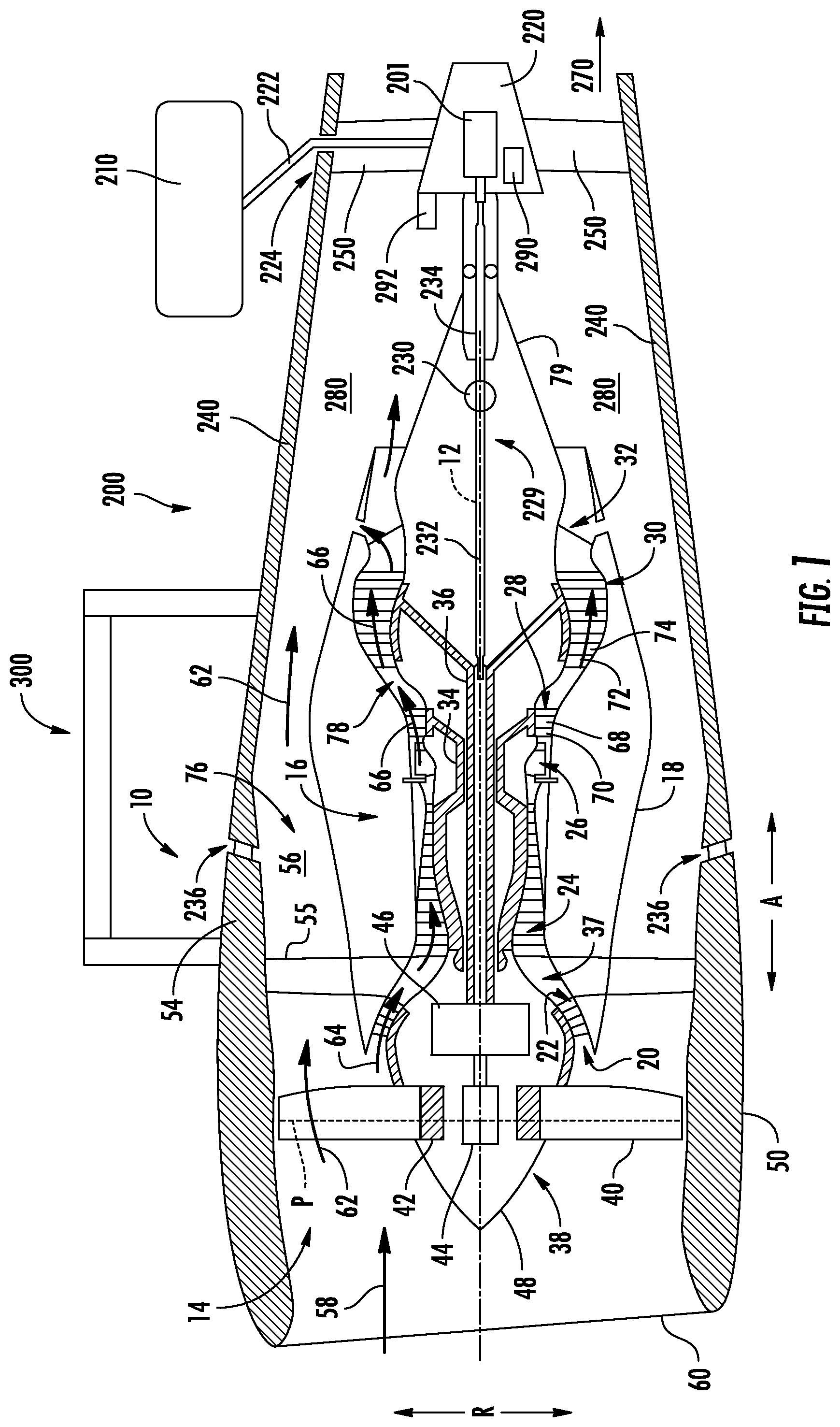 Patent US12366217 — Electric machine assembly — Figure 1