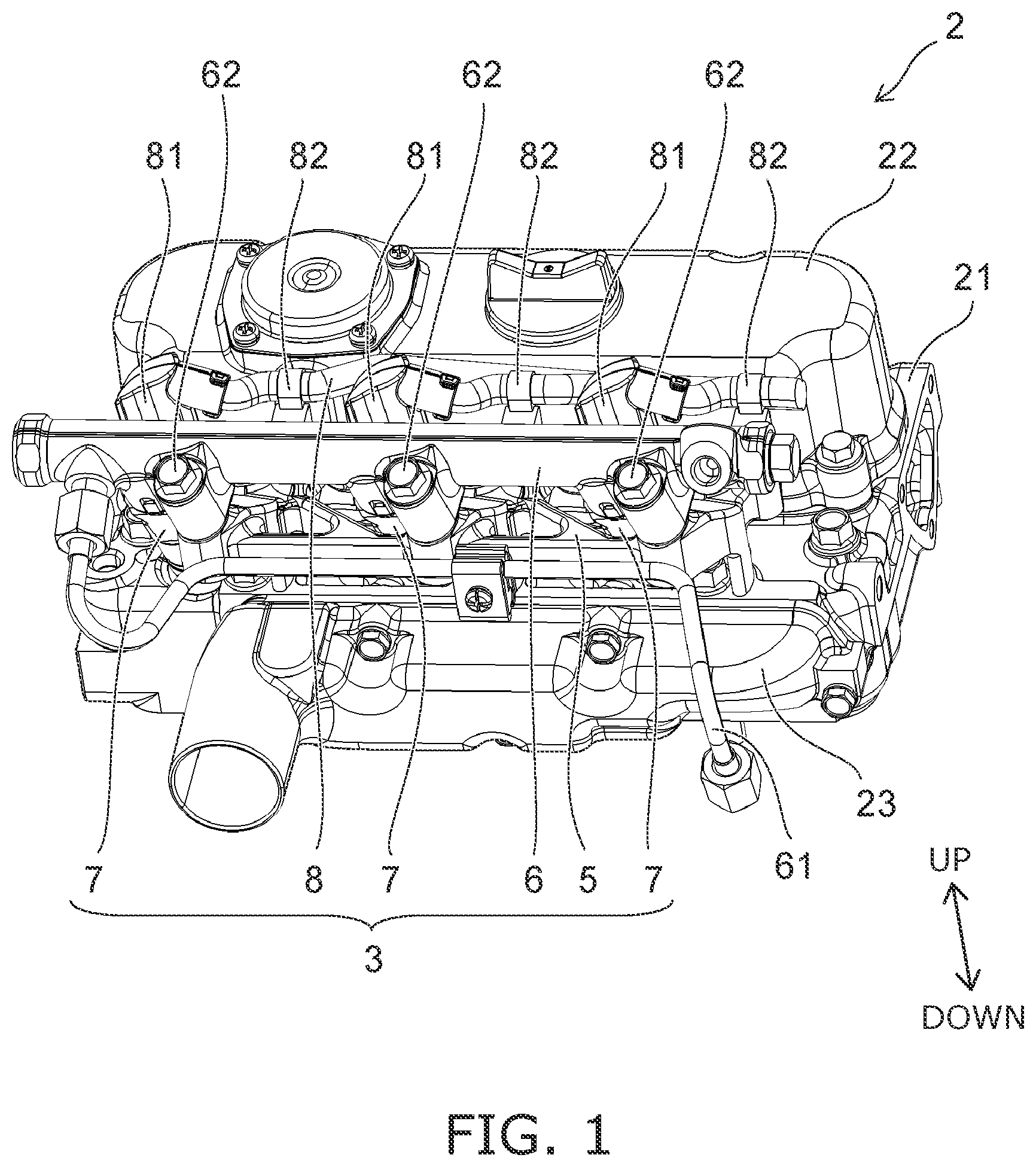 Patent US12366221 Figure 1 – Fuel injection system