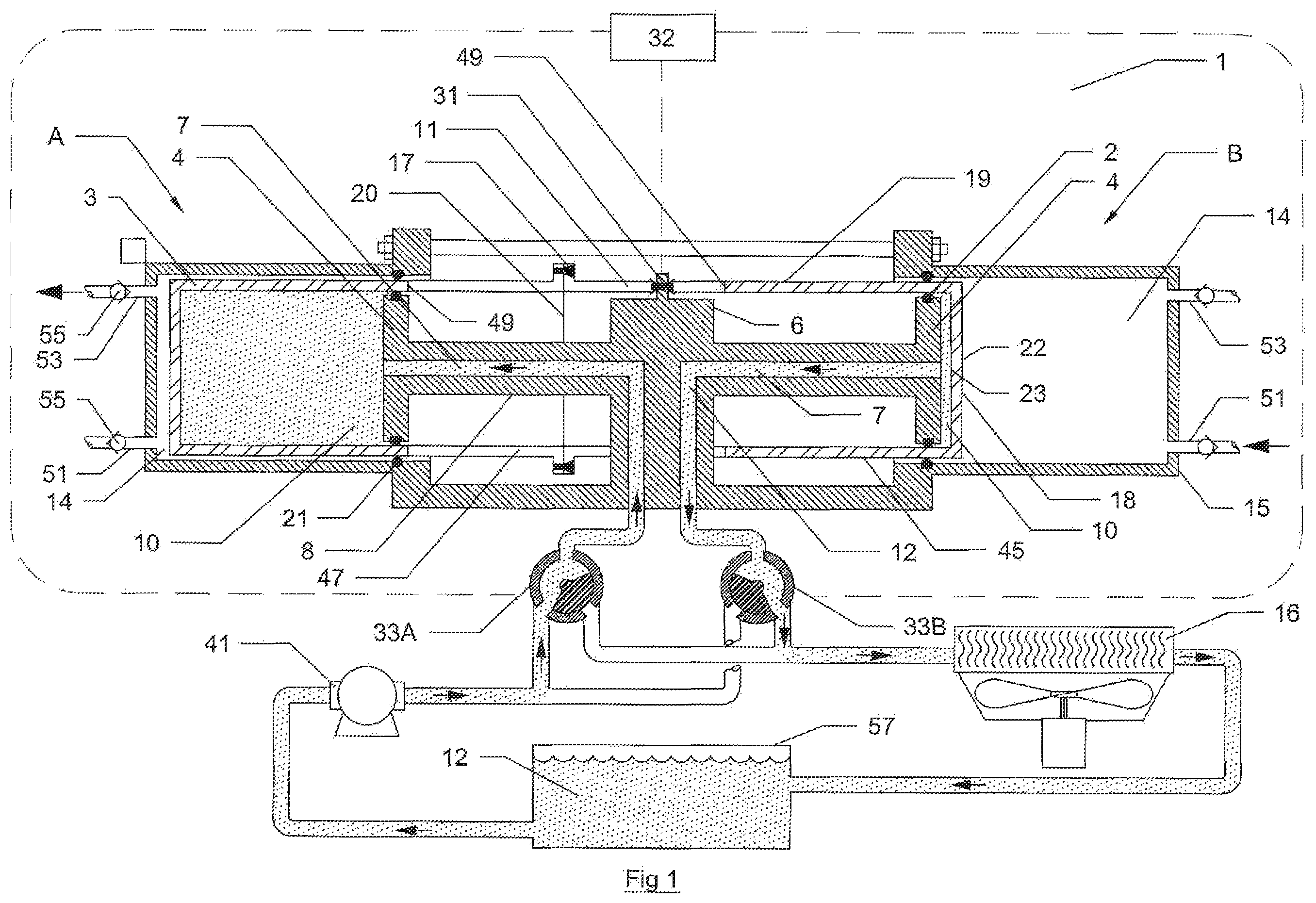 Patent US12366237 — Process for internally cooling an inline compressor — Figure 1