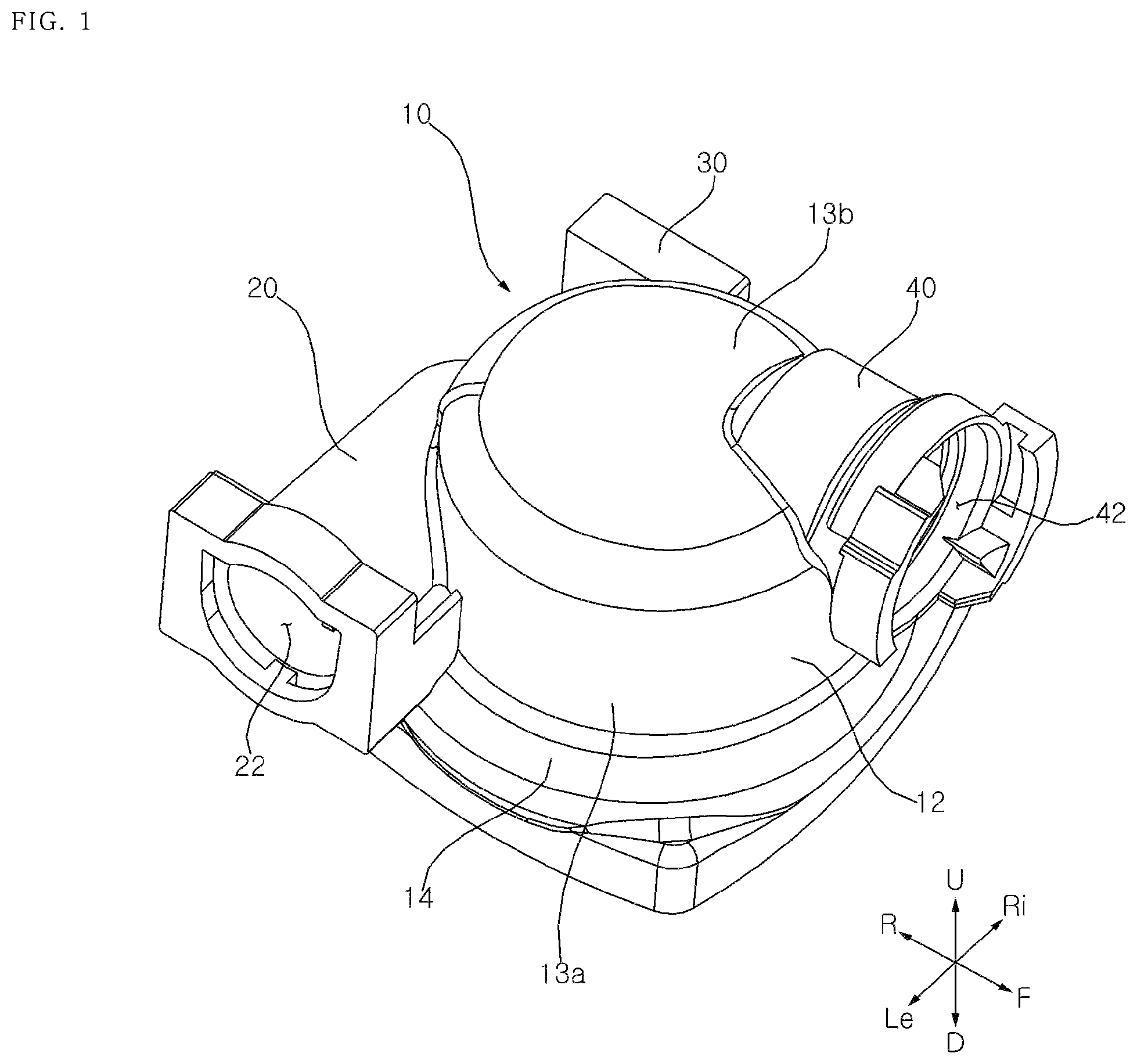 Patent US12366254 — Pump with suction chamber impact body — Figure 1