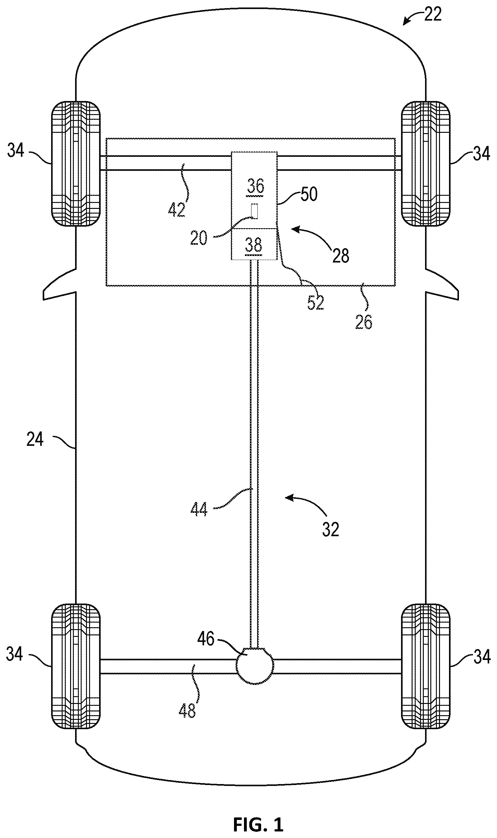 Patent US12366267 Figure 1 – Rotor grounding system with sacrificial bearing