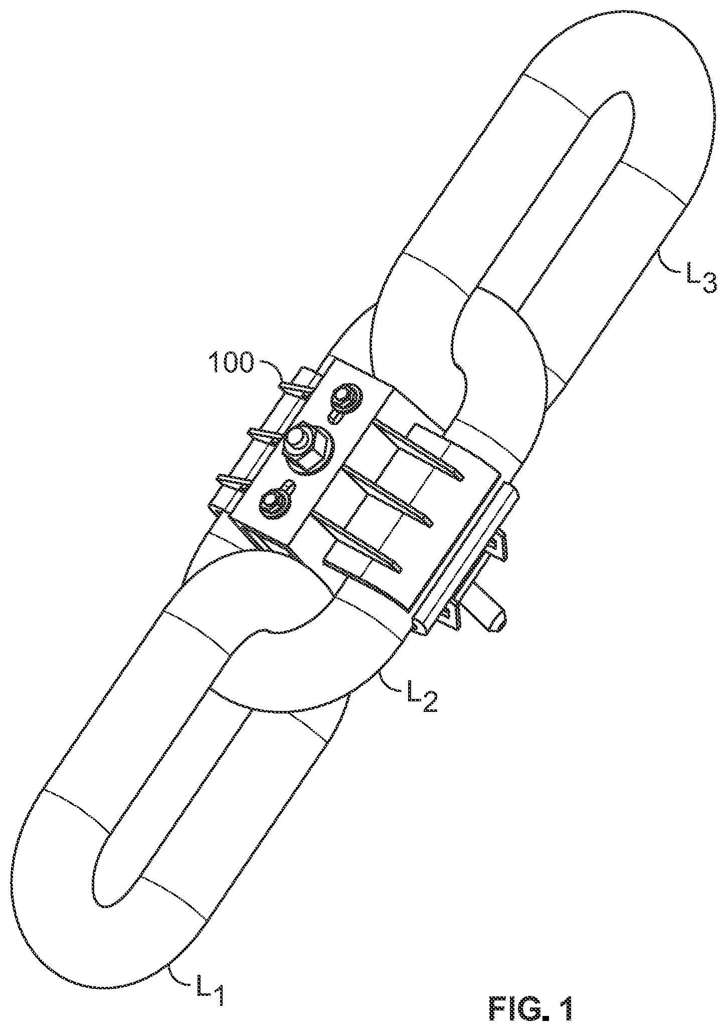 Patent US12366281 — Chain braces and processes for using same — Figure 1