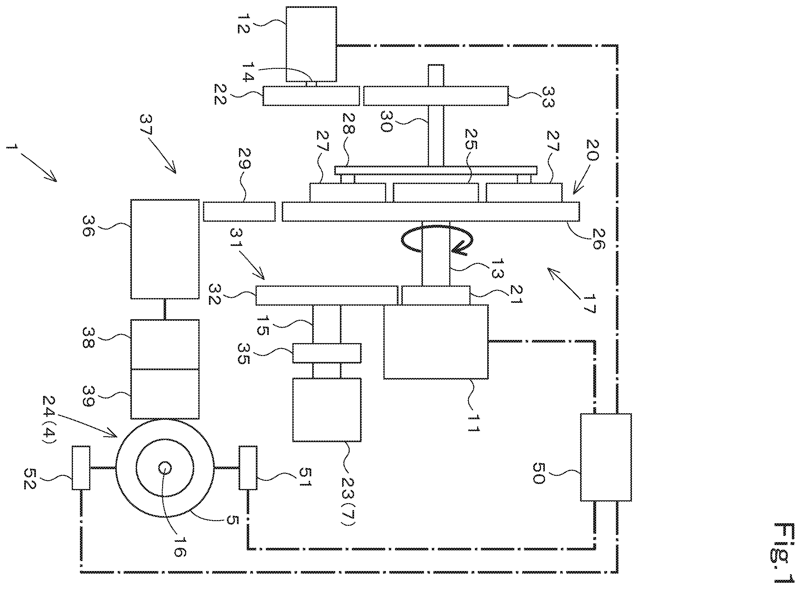 Patent US12366286 — Power transmission mechanism and working vehicle — Figure 1