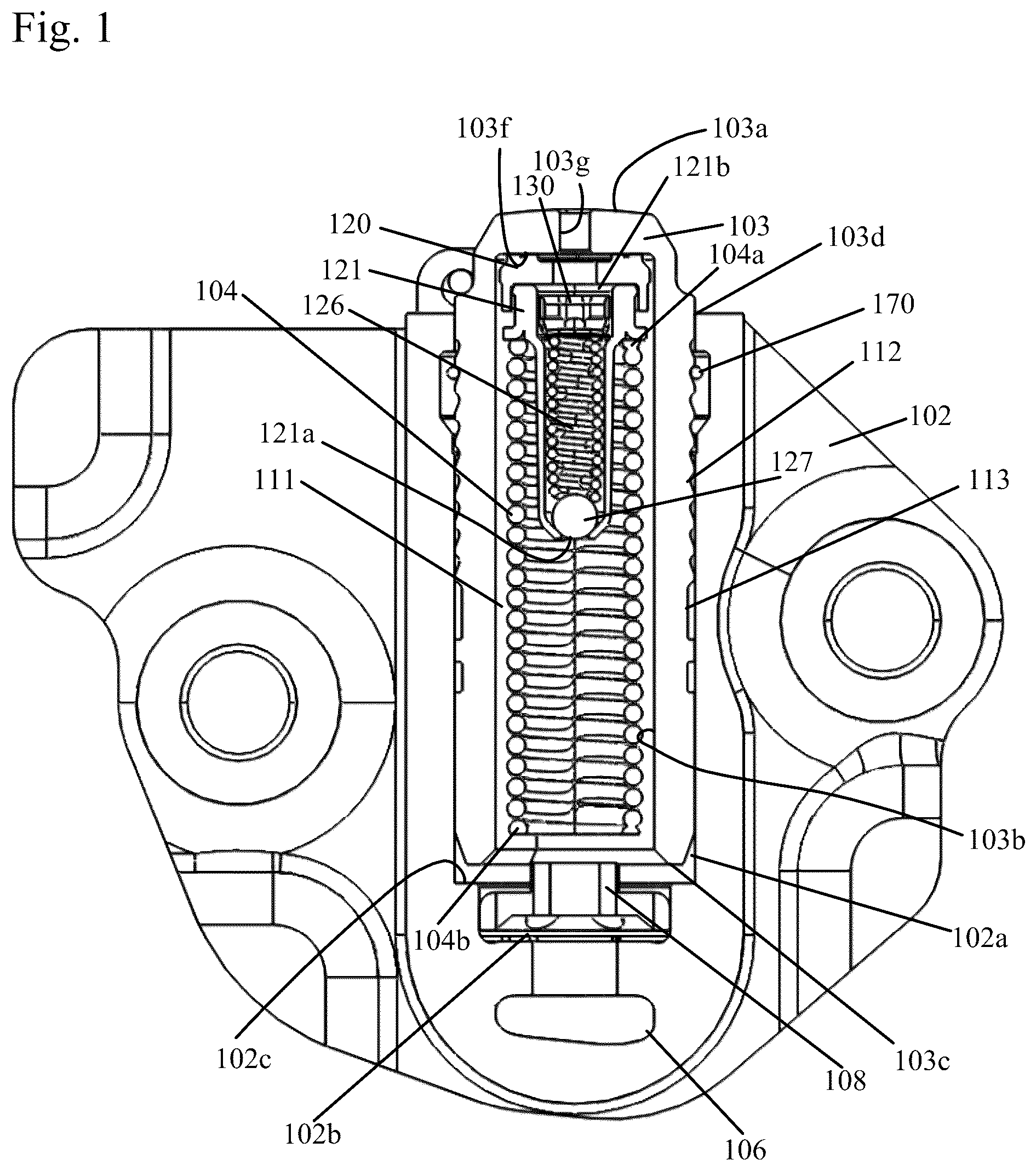 Patent US12366299 — Hydraulic check valve utilizing an ortho-planar spring — Figure 1