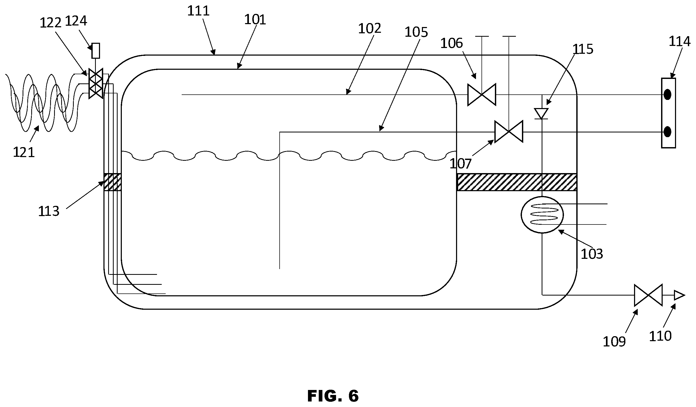 Patent US12366328 Figure 6 – Cryogenic storage system