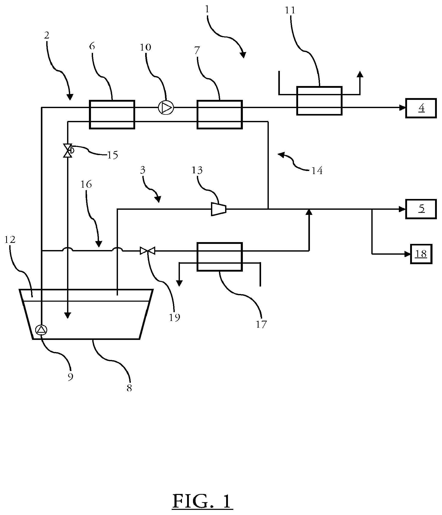 Patent US12366331 Figure 1 – Gas supply system for high- and low-pressure gas consuming appliances