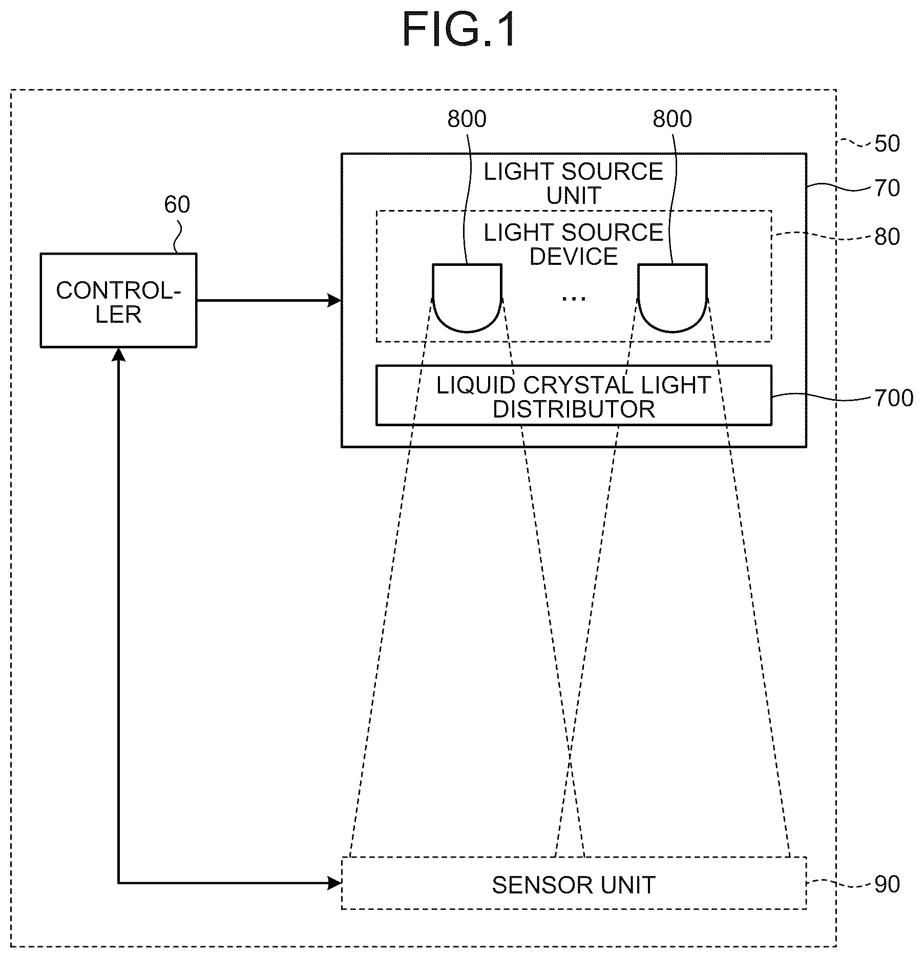 Patent US12366344 — Illumination device — Figure 1