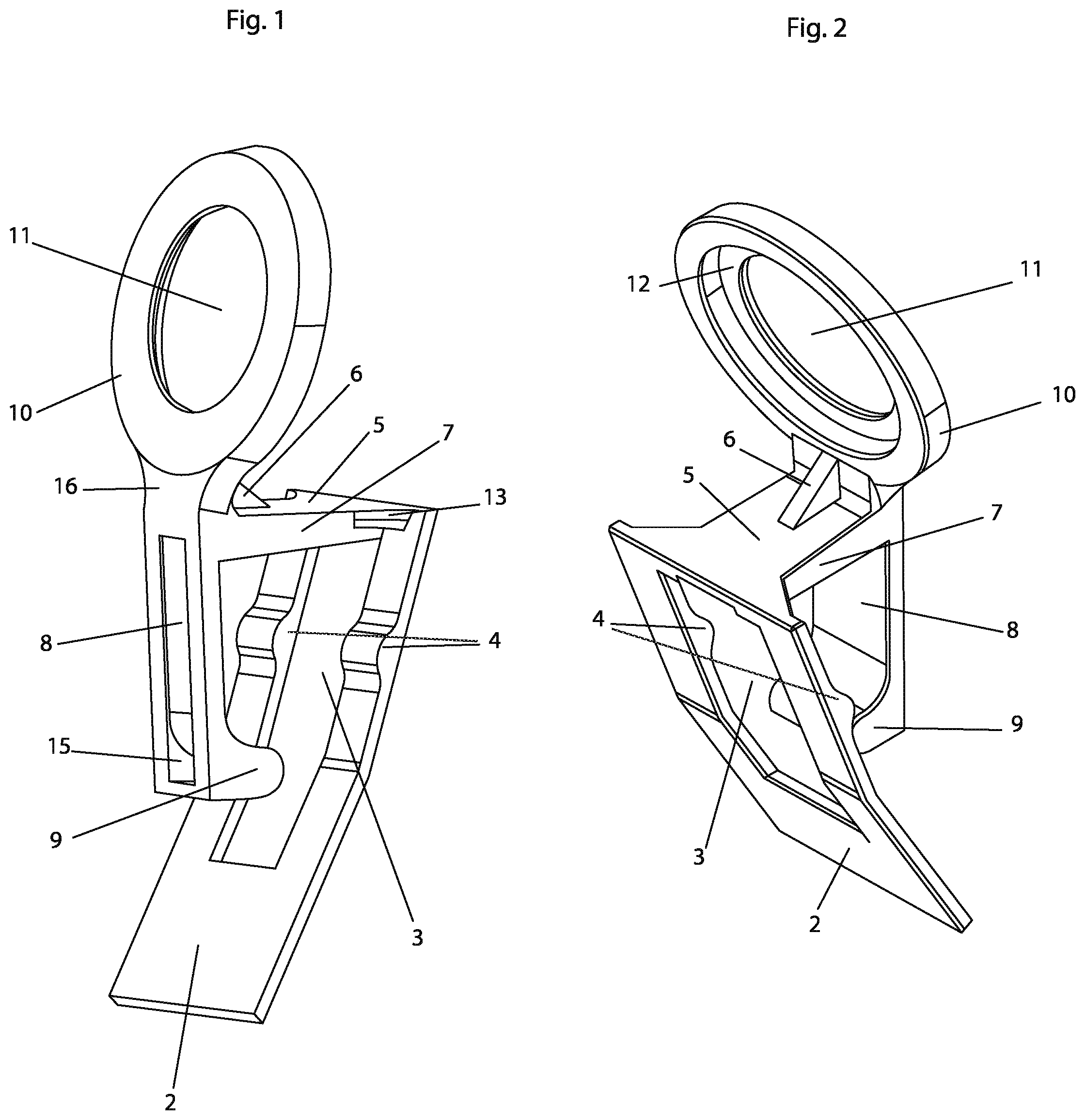 Patent US12366347 — Enclosed gutter clip and expandable bulb-holding clip — Figure 1
