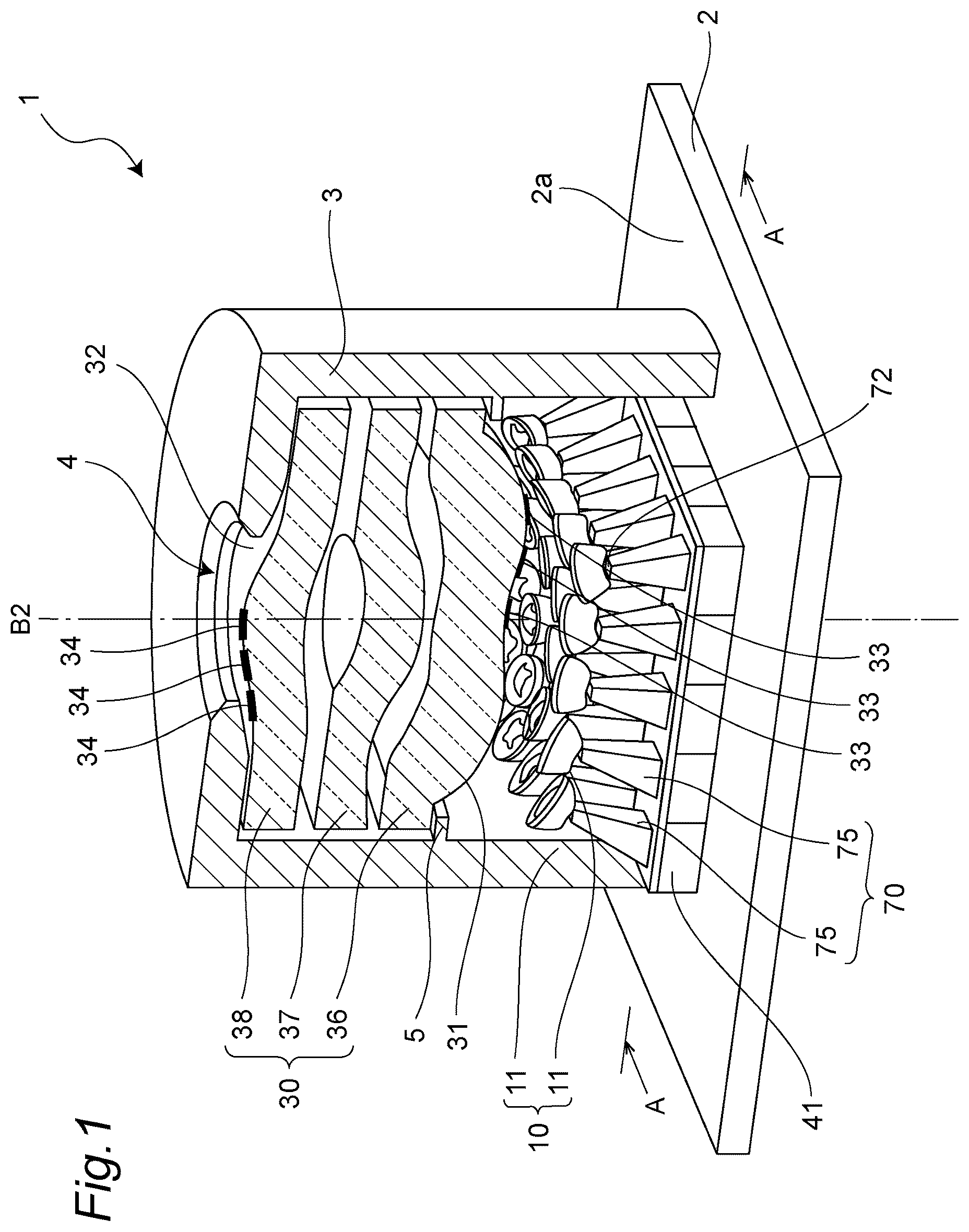 Patent US12366354 — Light source device — Figure 1