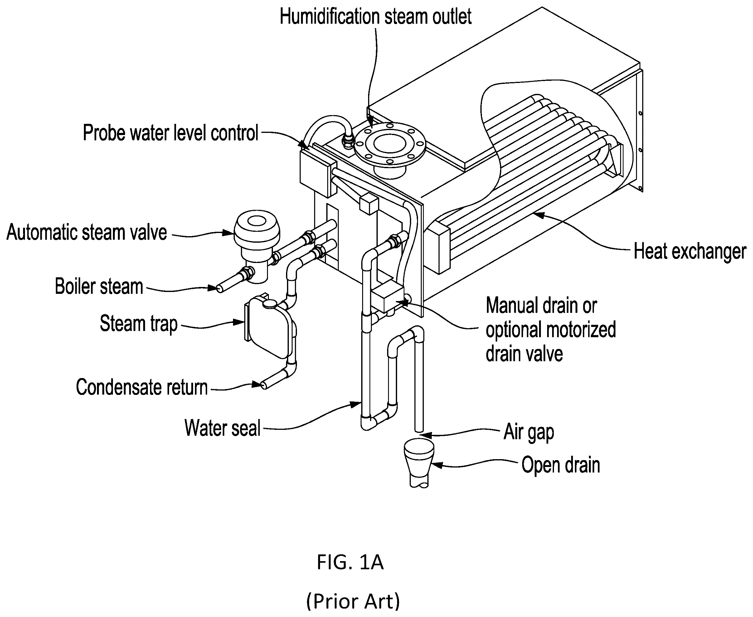 Patent US12366373 — Steam exchange humidifier — Figure 1