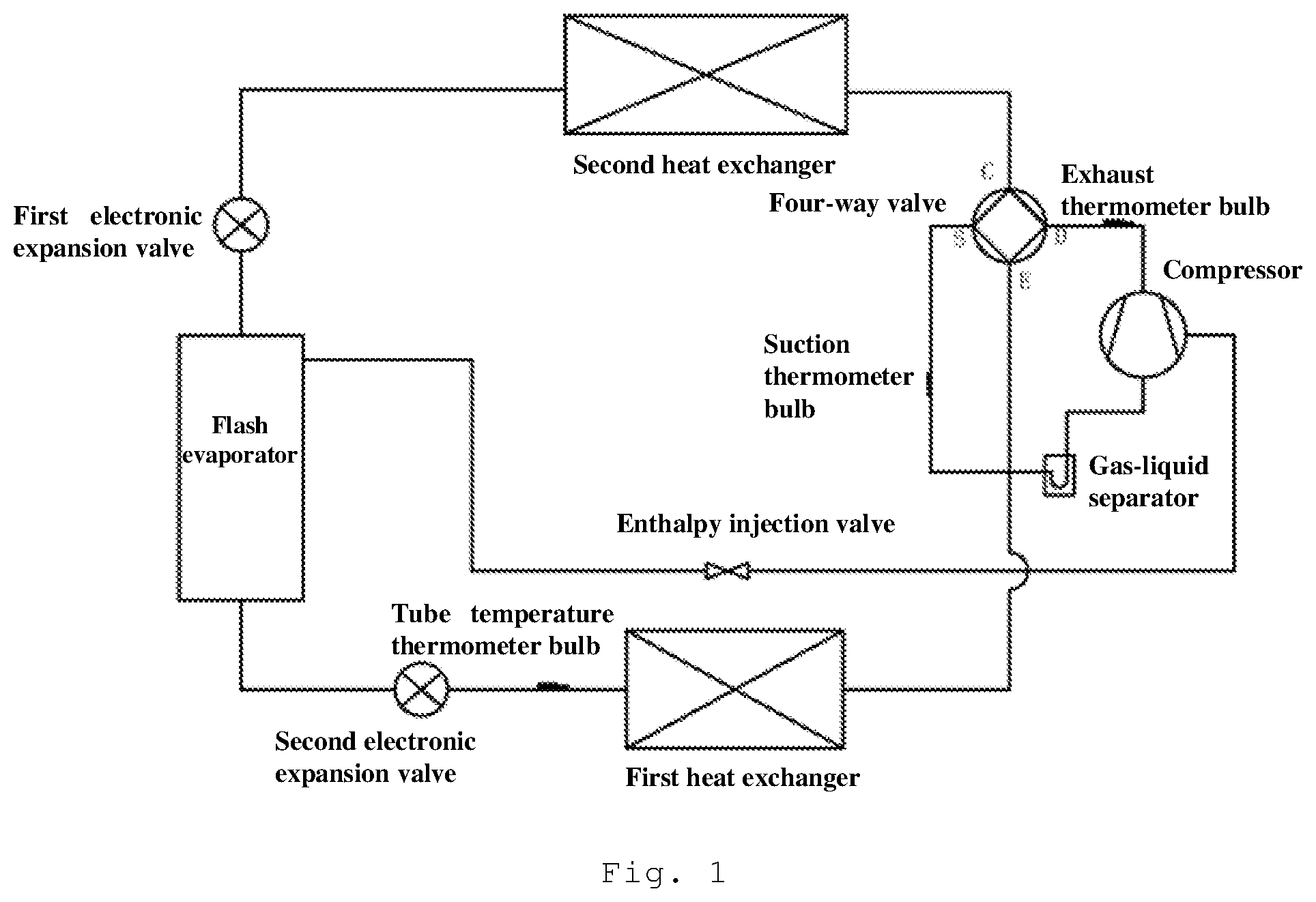 Patent US12366379 — Control method and apparatus for compression system, and air energy heat pump water heater — Figure 1