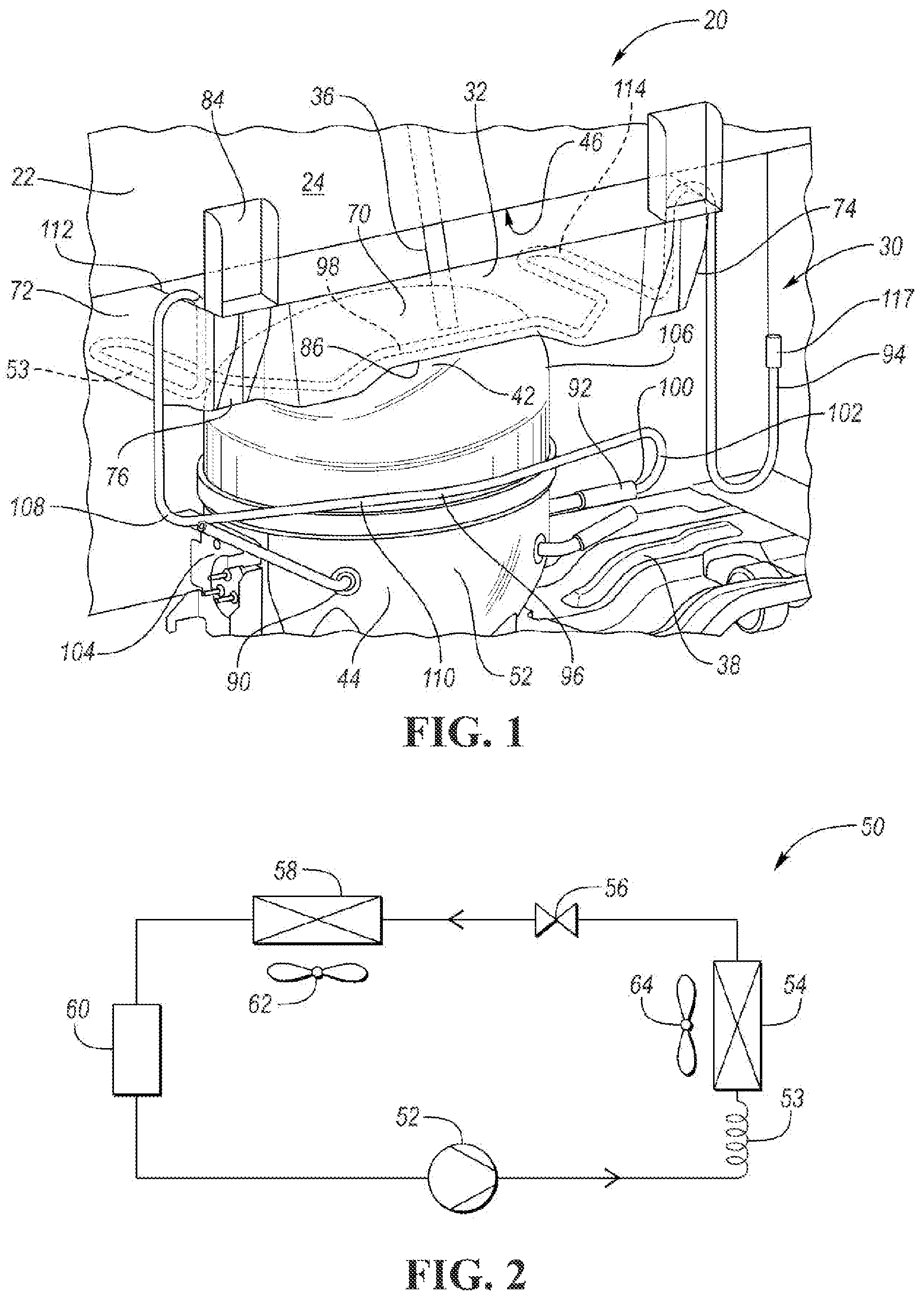 Patent US12366391 — Refrigerator appliance with flexible pre-condenser coil — Figure 1