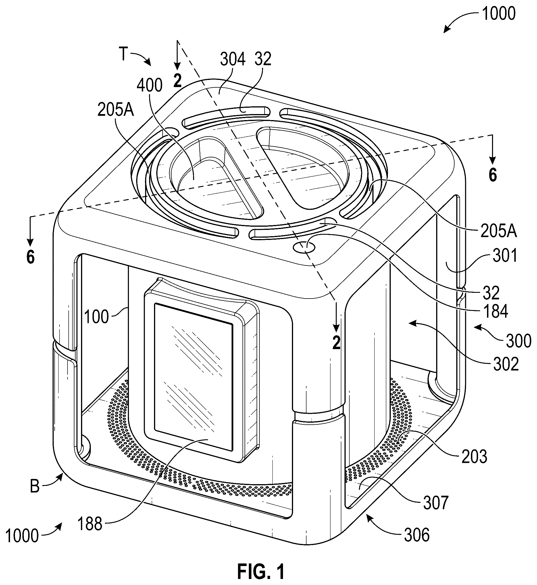 Patent US12366399 — Portable container — Figure 1