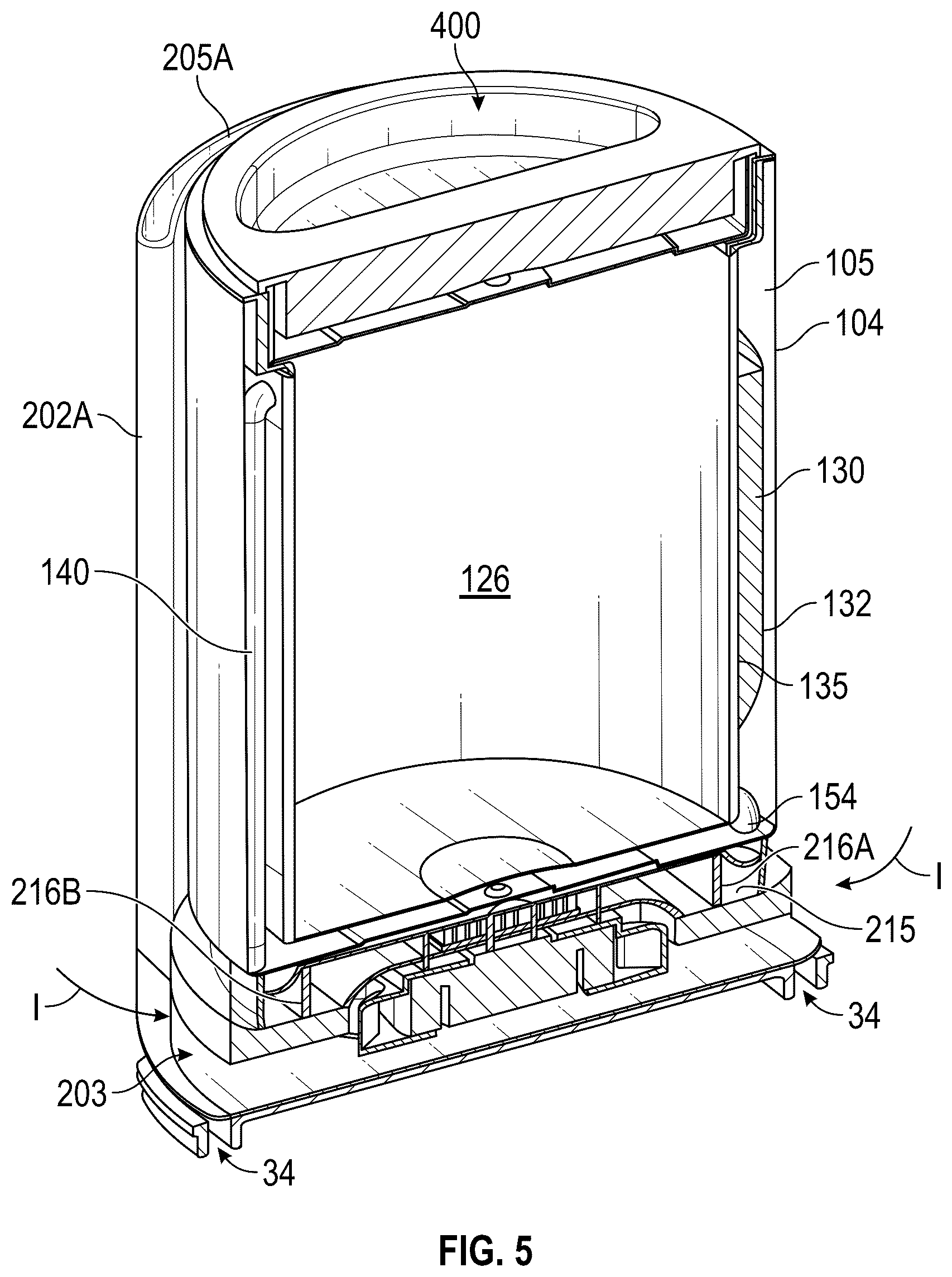 Patent US12366399 Figure 4 – Portable container