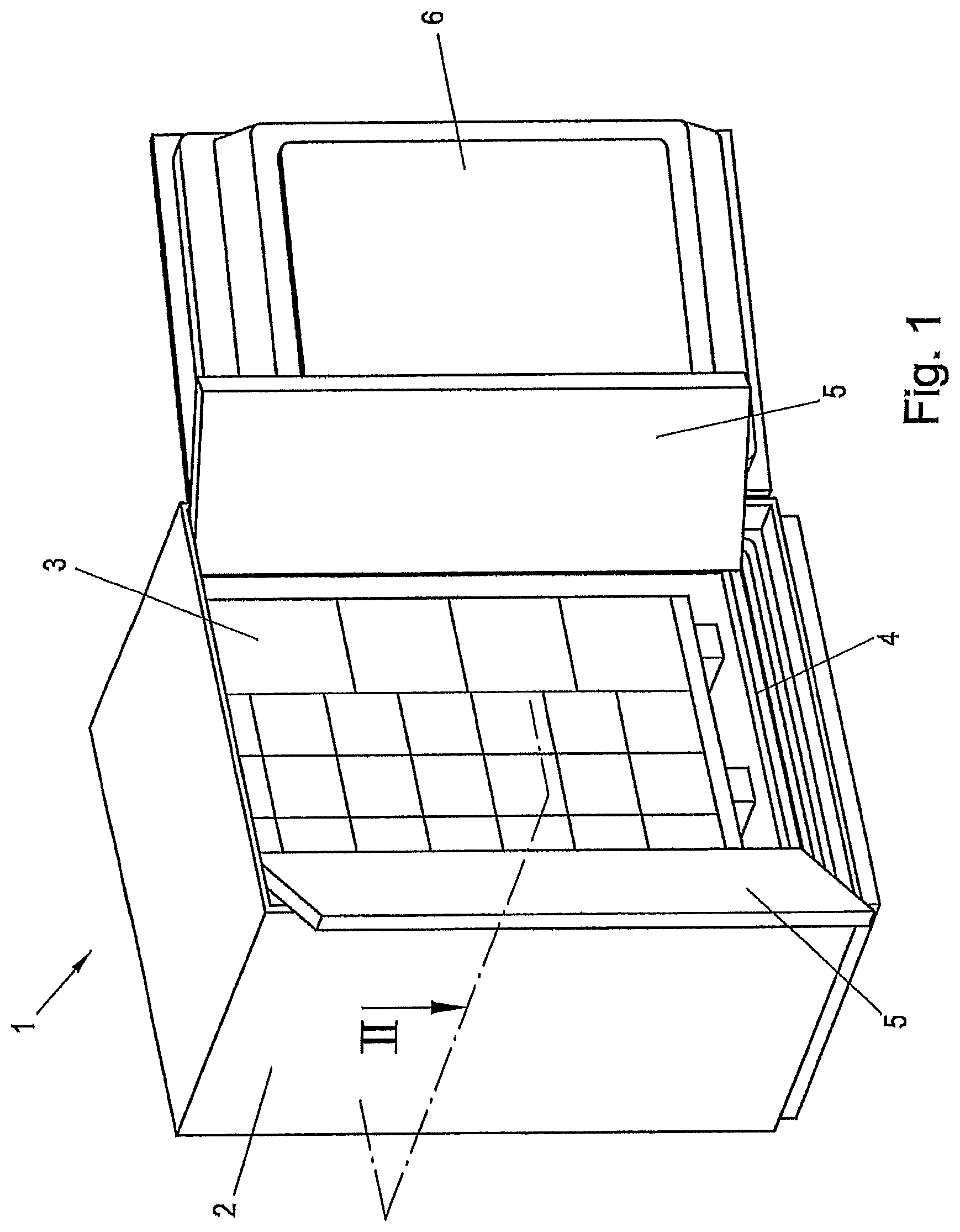 Patent US12366401 — Transport container — Figure 1