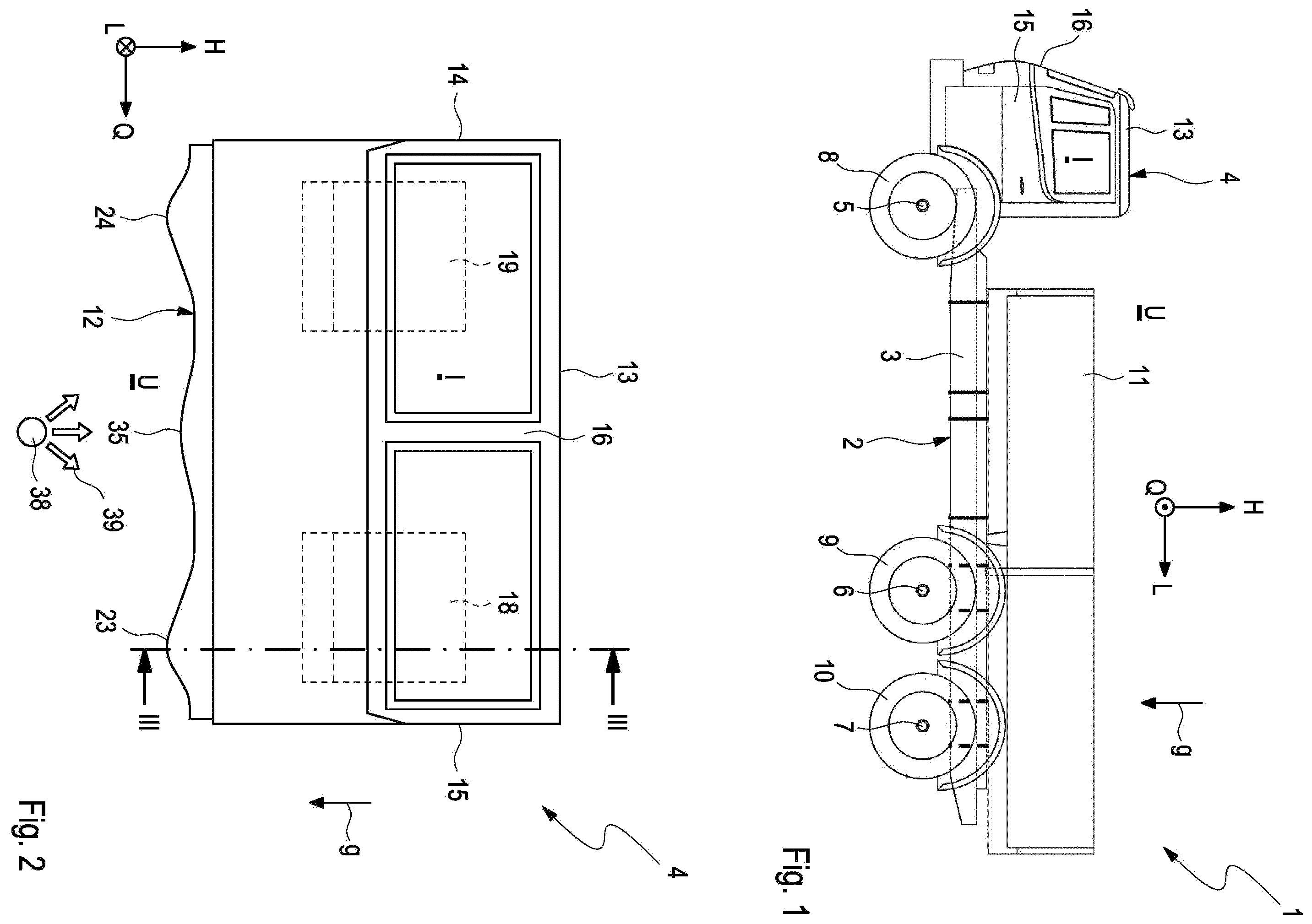 Patent US12366433 — Driver's cab and utility vehicle — Figure 1