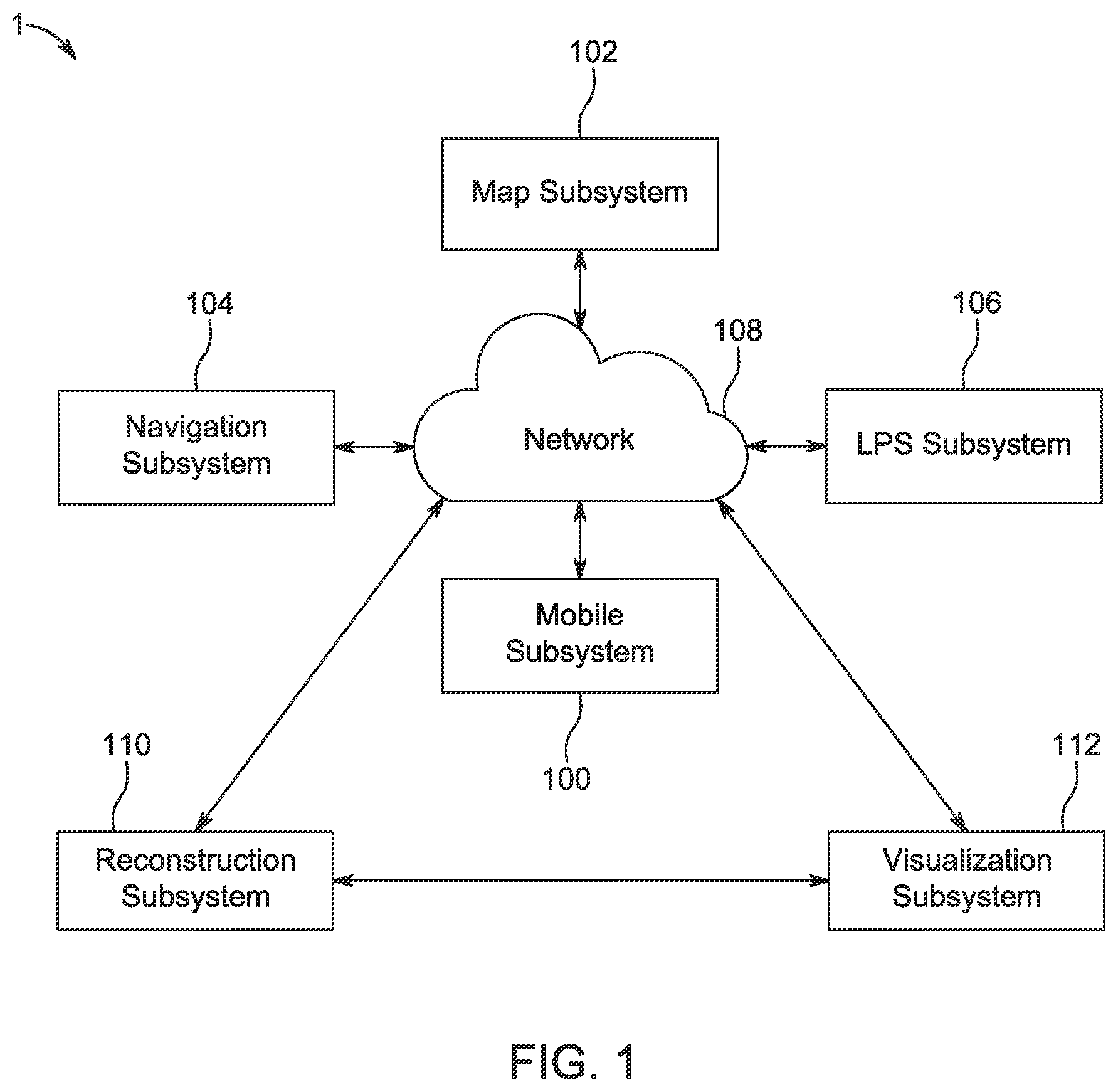Patent US12366459 Figure 1 – Localization processing service and observed scene reconstruction service