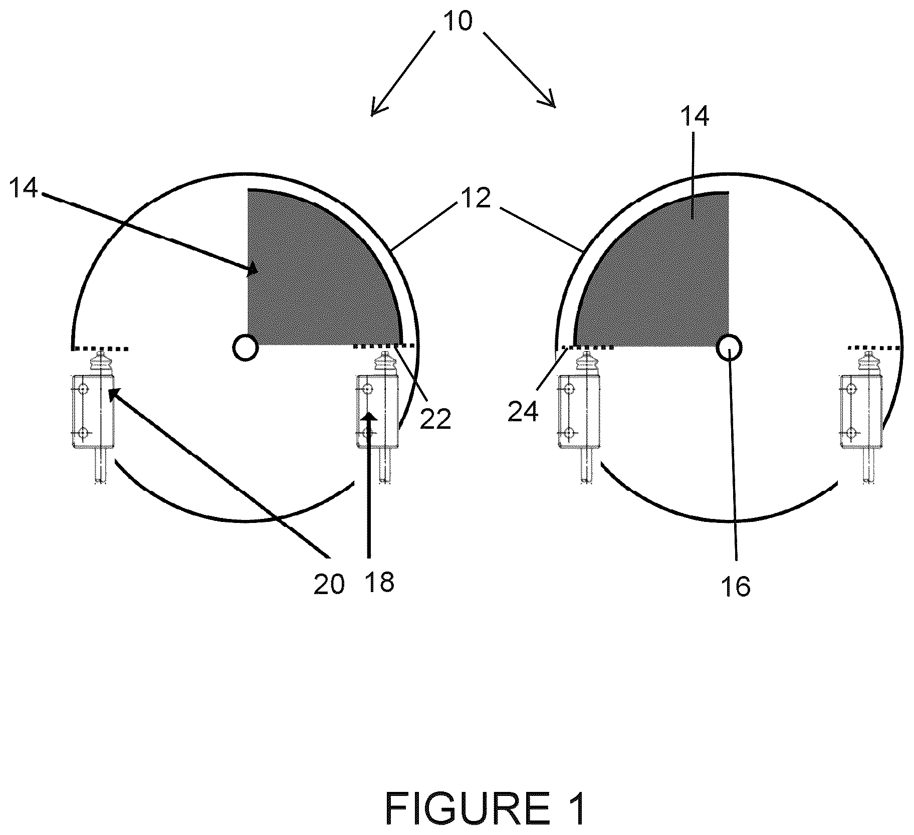 Patent US12366466 — Over travel detection device — Figure 1