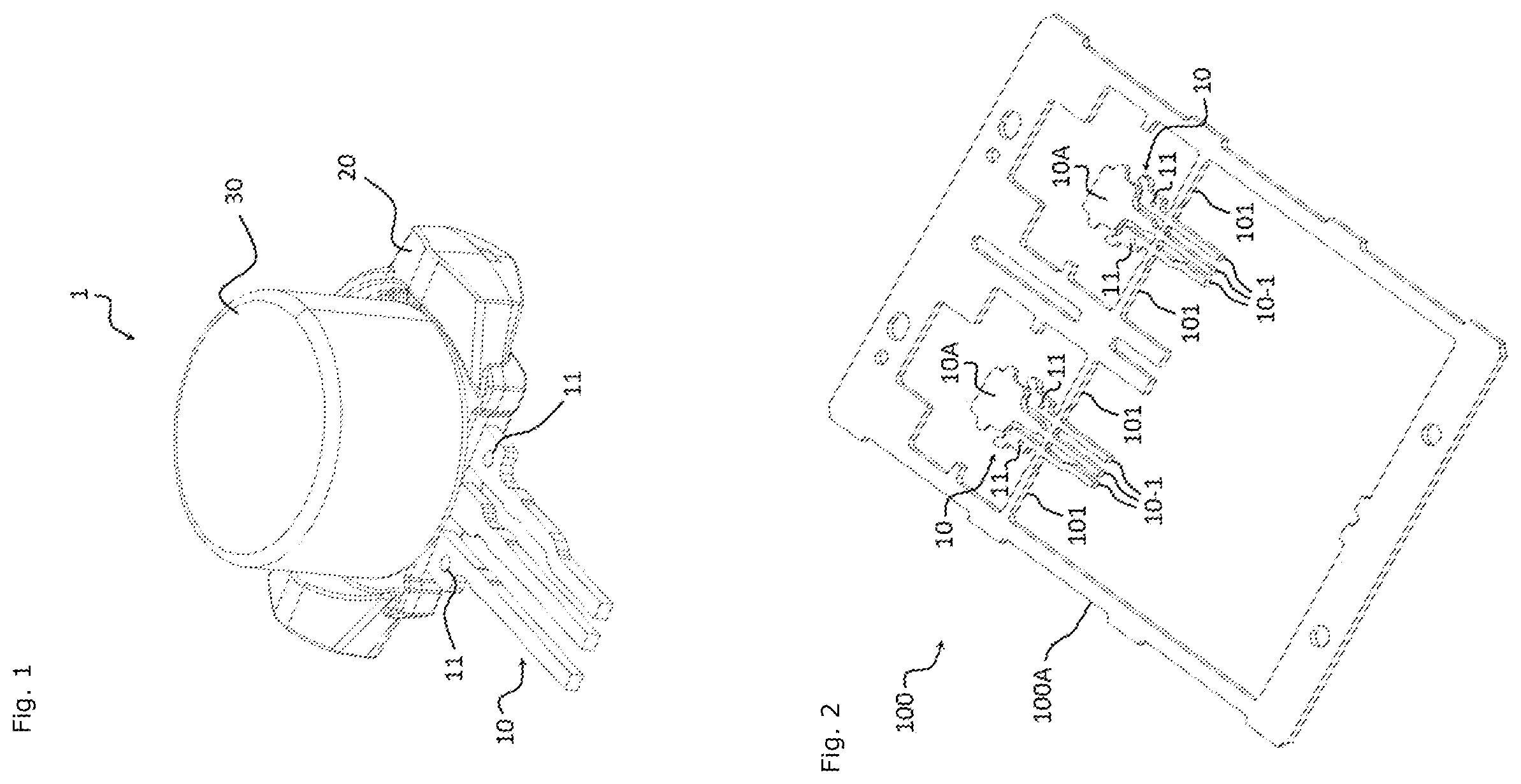 Patent US12366467 — Method and system for manufacturing a sensor by means of marks and markings, and corresponding sensor — Figure 1