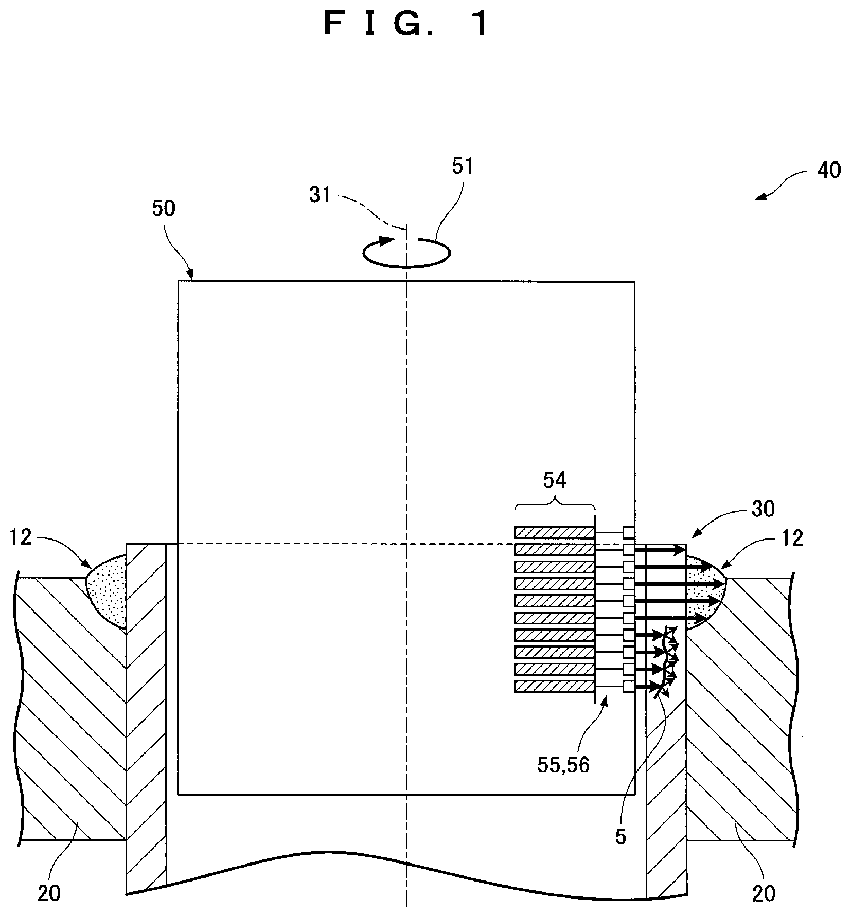 Patent US12366556 Figure 1 – Ultrasonic testing method and ultrasonic testing device