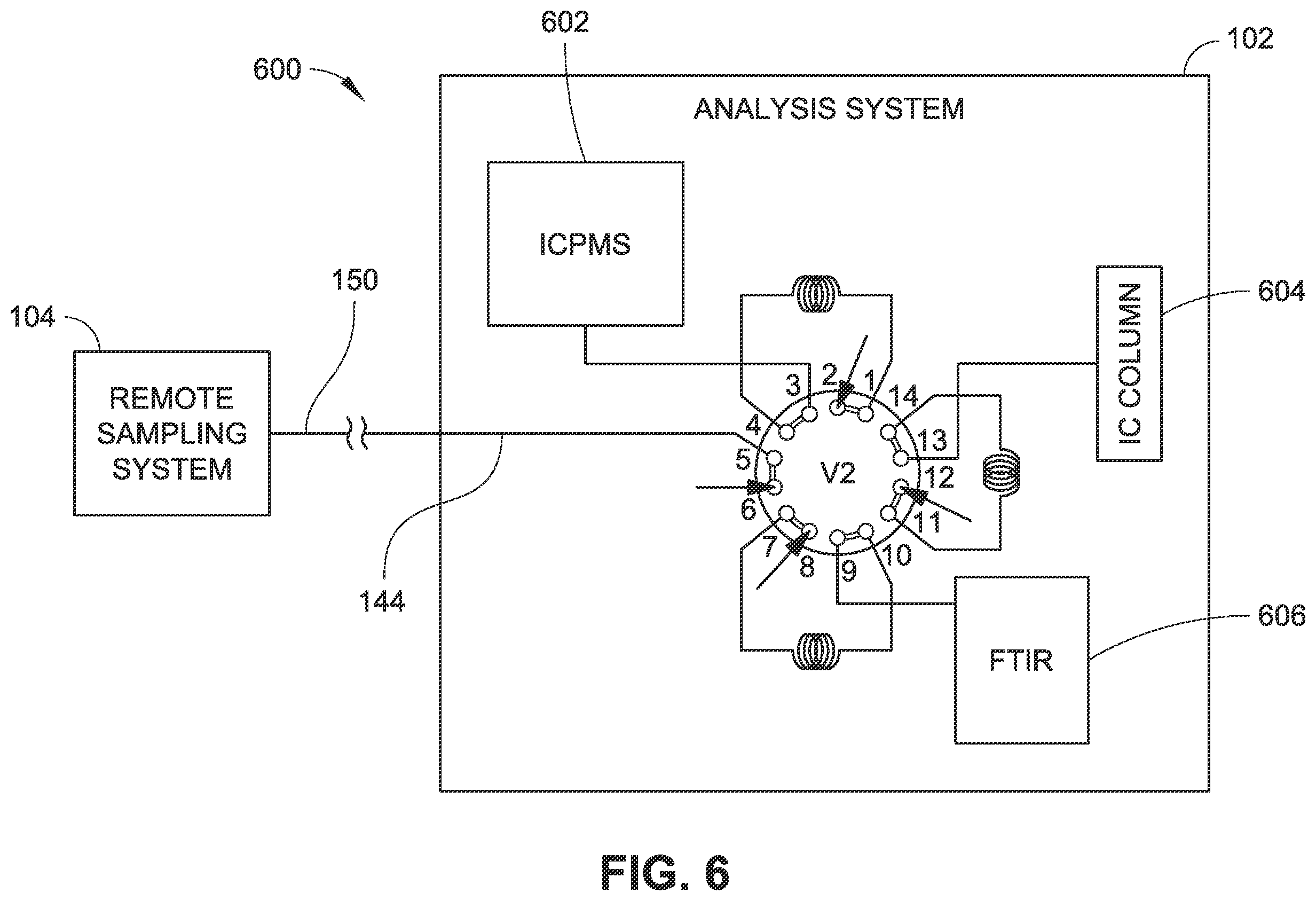 Patent US12366560 Figure 8 – System for collecting liquid samples