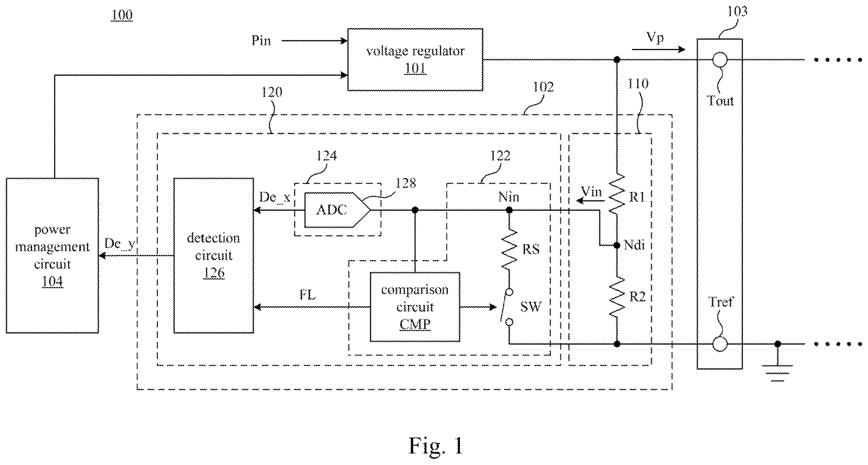 Patent US12366595 — Voltage monitoring system, voltage monitoring device and voltage monitoring method — Figure 1