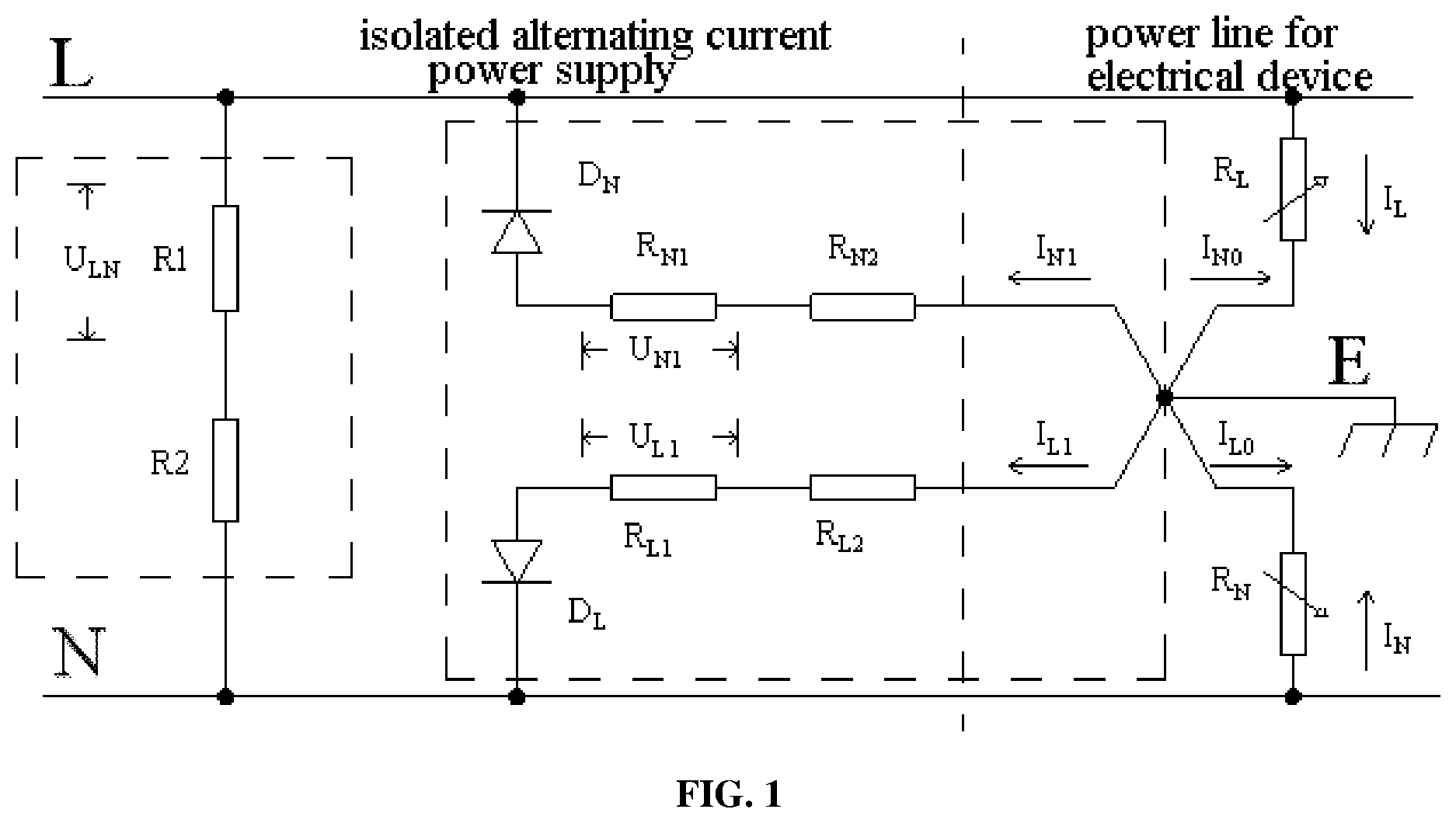 Patent US12366597 — Grounding impedance measuring circuit and grounding impedance measuring method — Figure 1