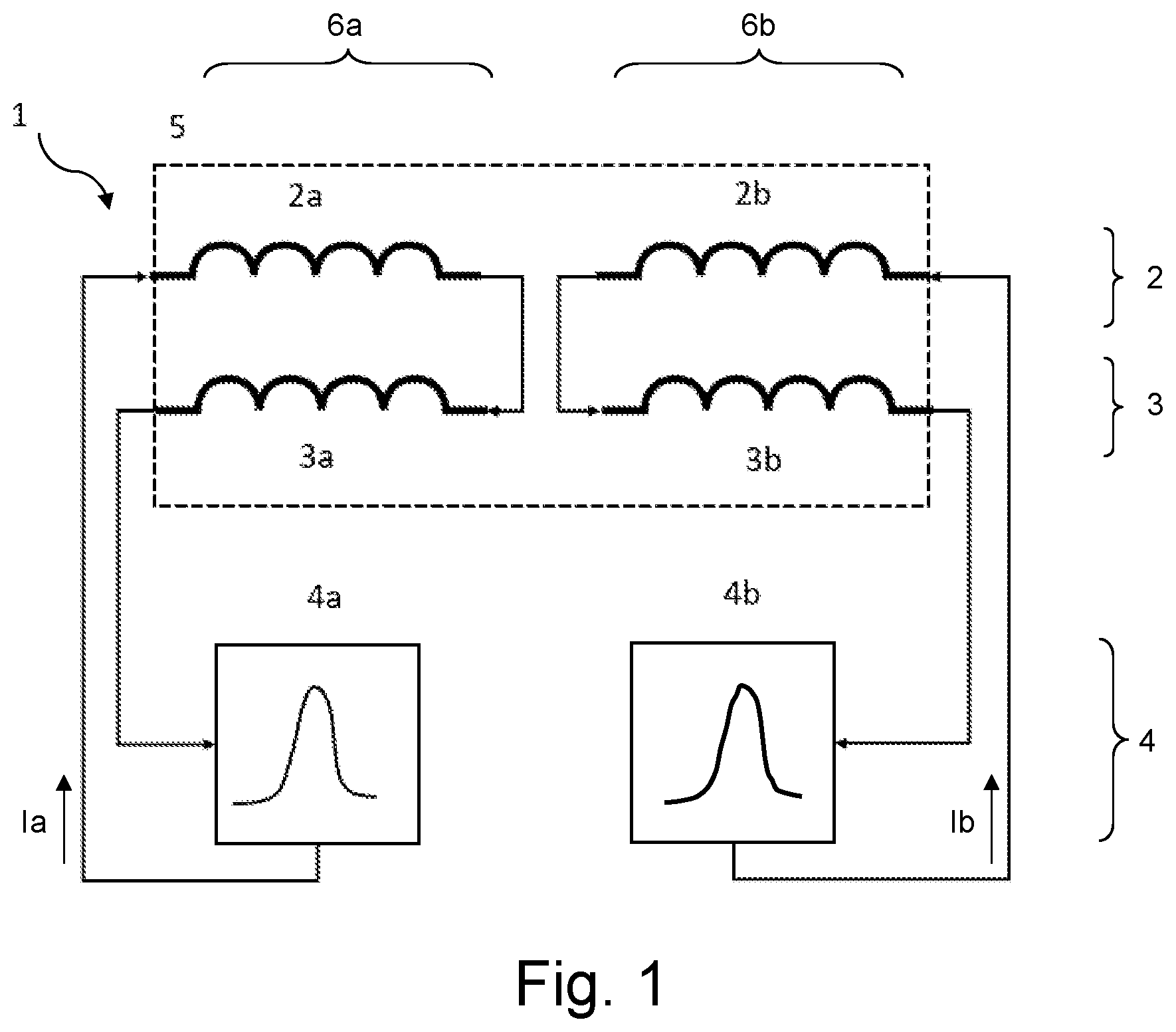 Patent US12366620 — Split self-shielded gradient coil system, with power supply system for individually adjusting currents of sub-coil groups — Figure 1
