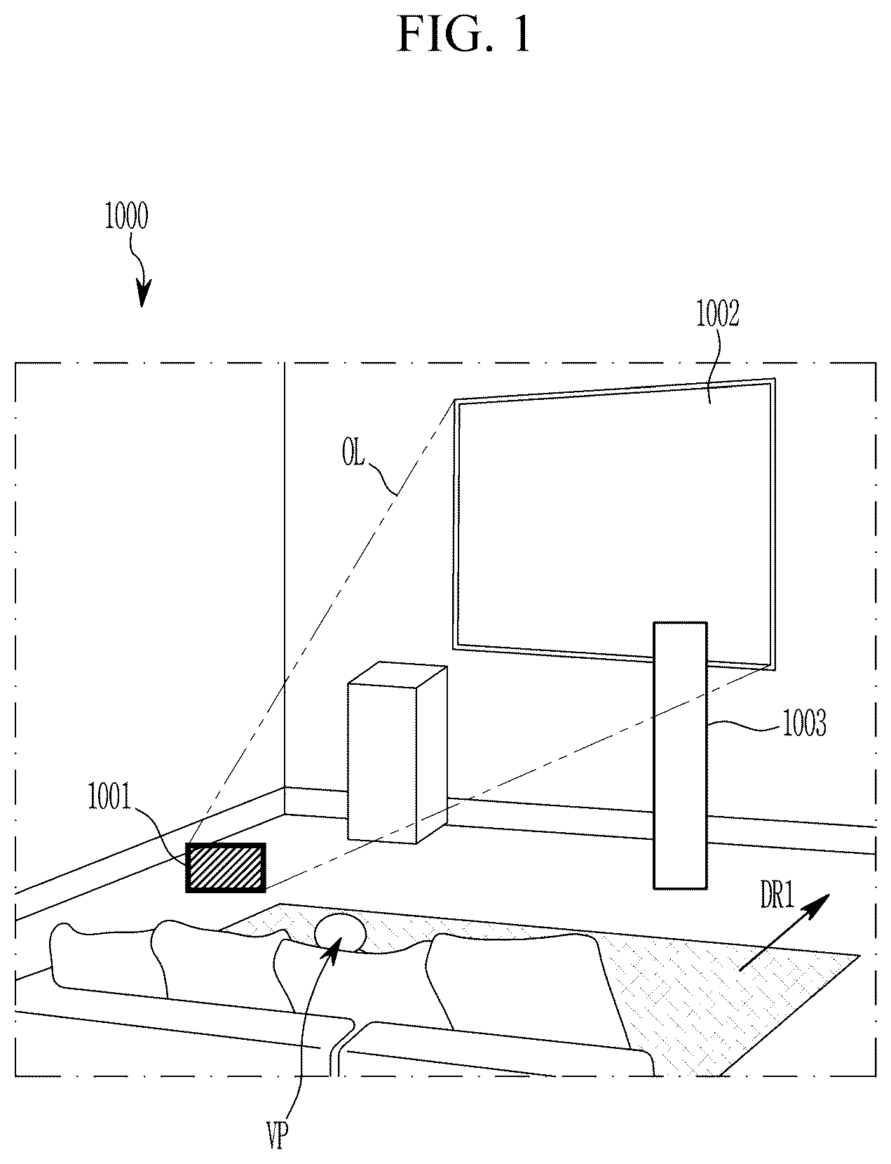 Patent US12366680 — Display system including metamaterial member and manufacturing method of nanostructure of metamaterial member — Figure 1