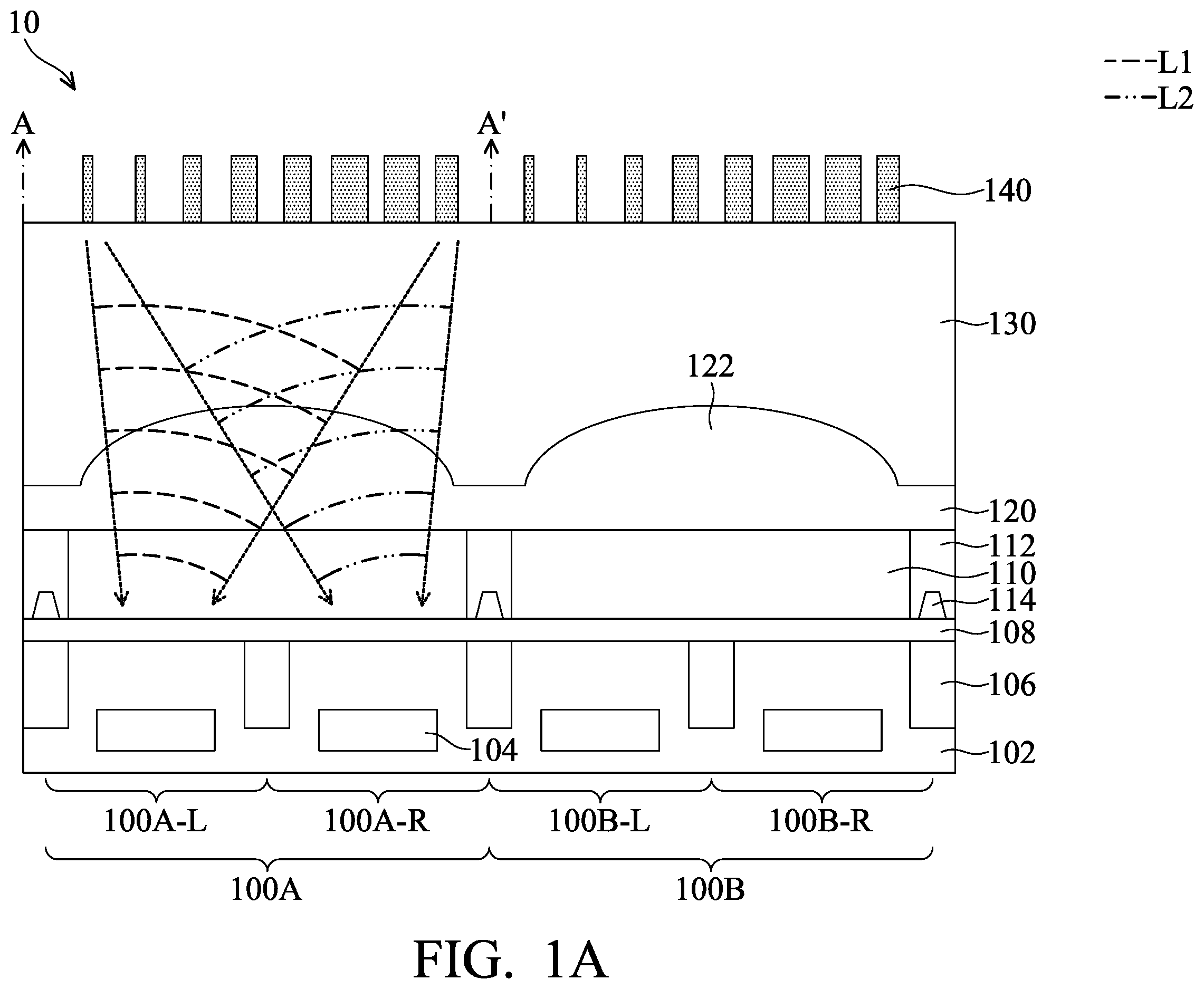 Patent US12366693 Figure 1 – Image sensor