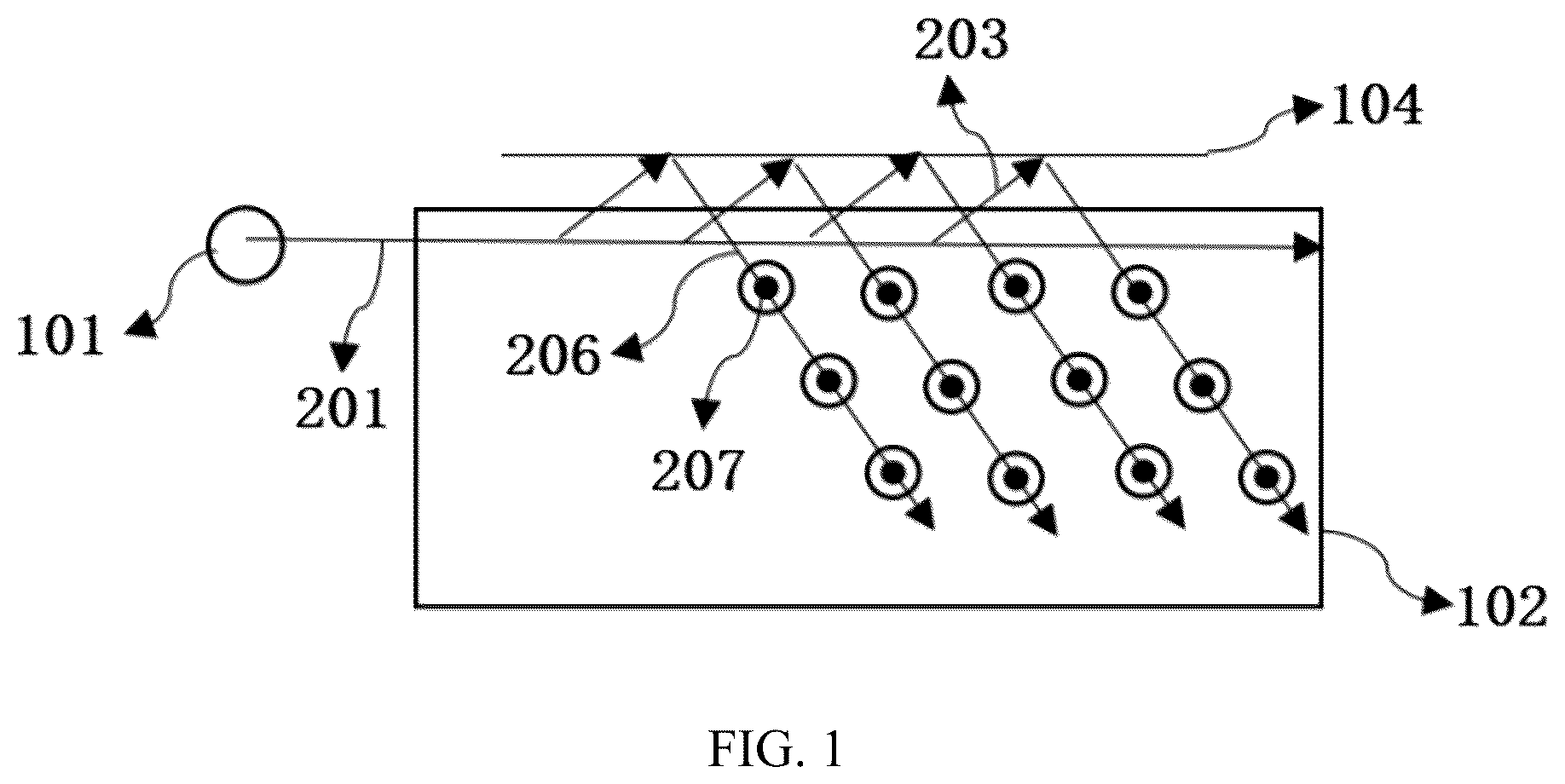 Patent US12366696 — Light guide device, light guide assembly and display equipment — Figure 1