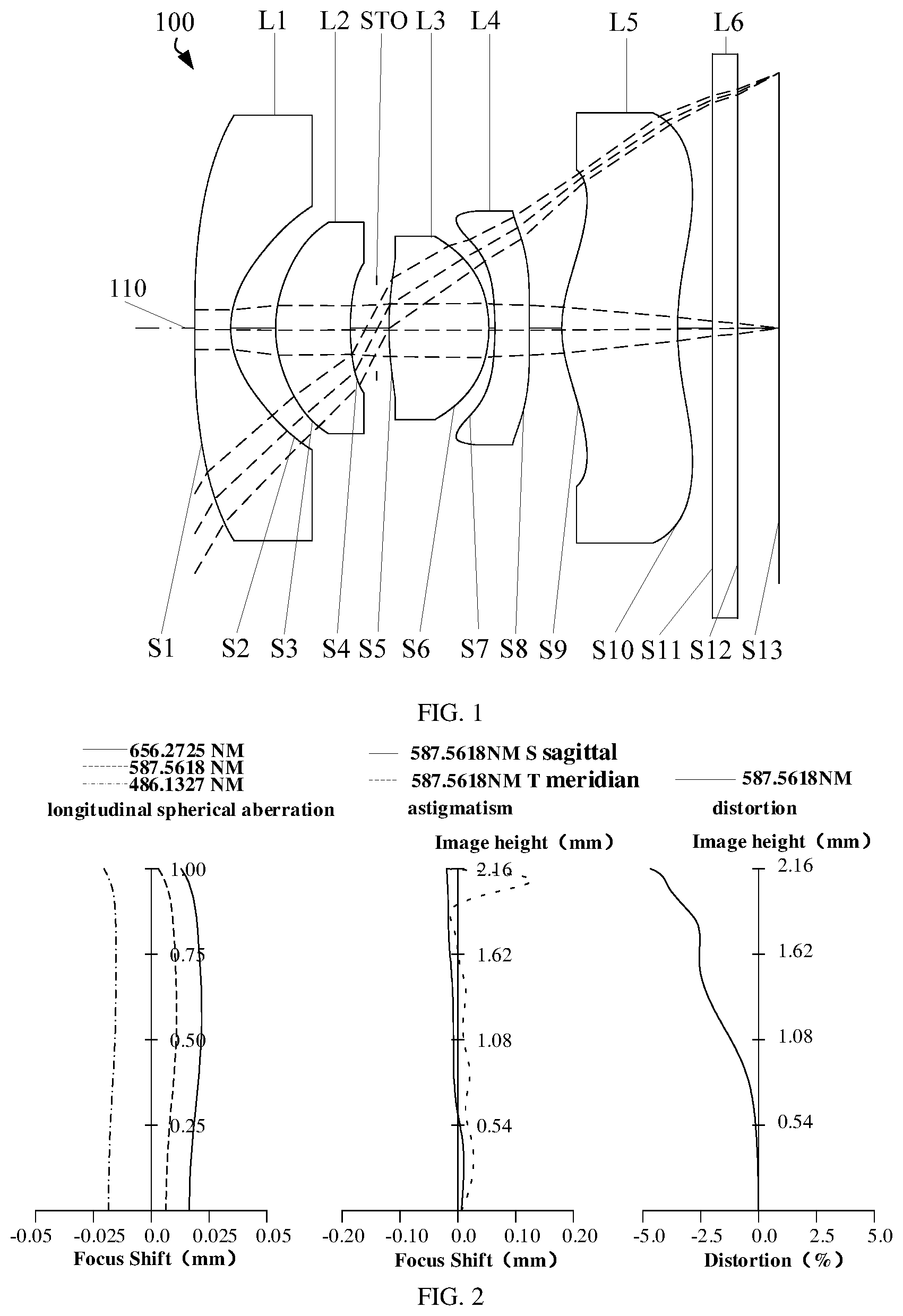 Patent US12366728 — Optical system, image acquisition module and electronic device — Figure 1