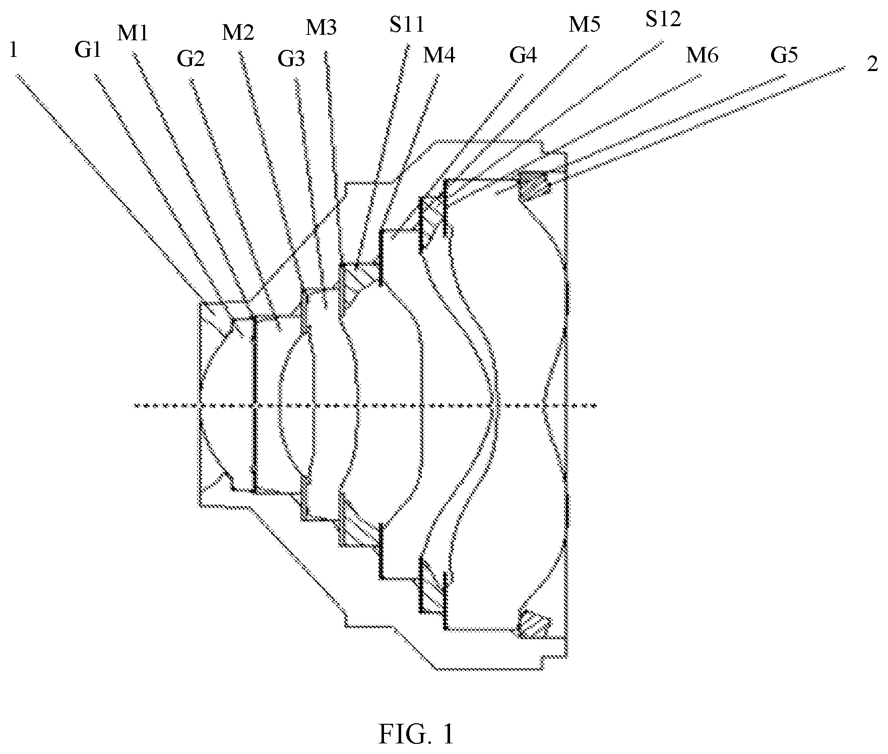 Patent US12366730 Figure 1 – Lens assembly, camera, and electronic device