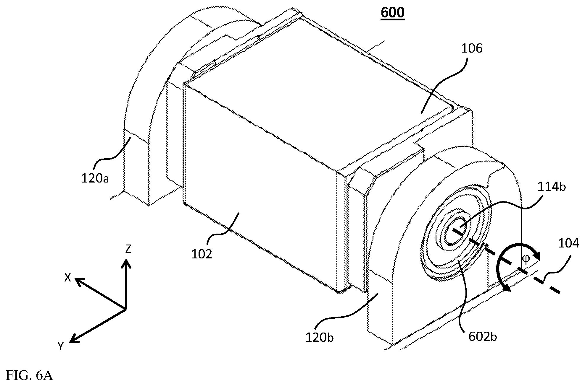 Patent US12366762 Figure 7 – Folded camera structure with an extended light- folding-element scanning range
