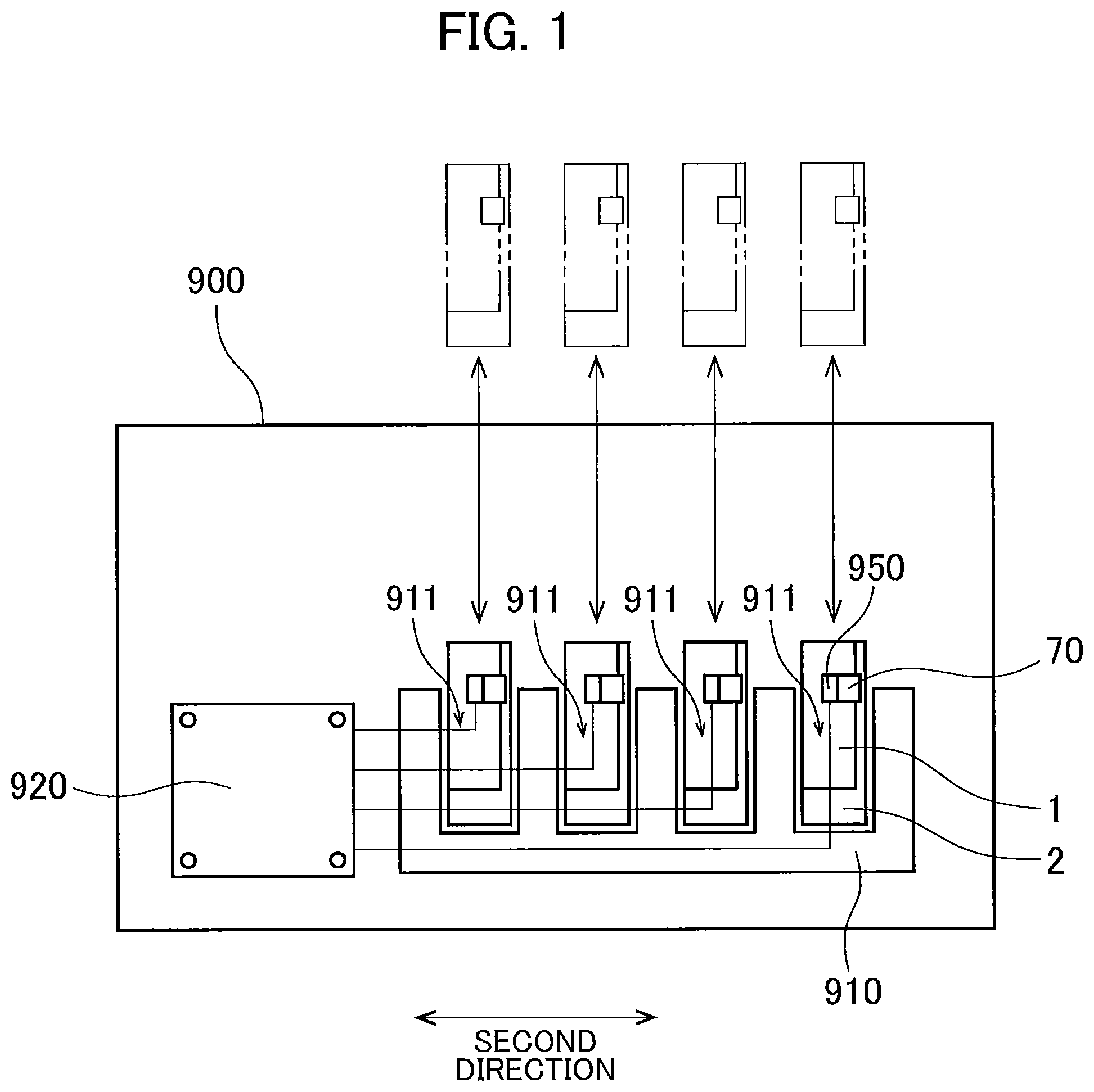 Patent US12366821 — Drum cartridge including electrical contact surface movable relative to drum frame — Figure 1