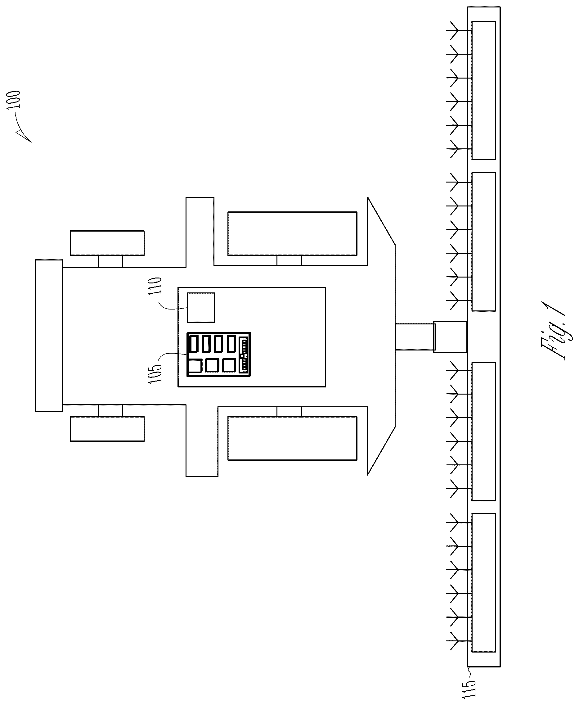 Patent US12366860 — Sensor fusion in agricultural vehicle steering — Figure 1