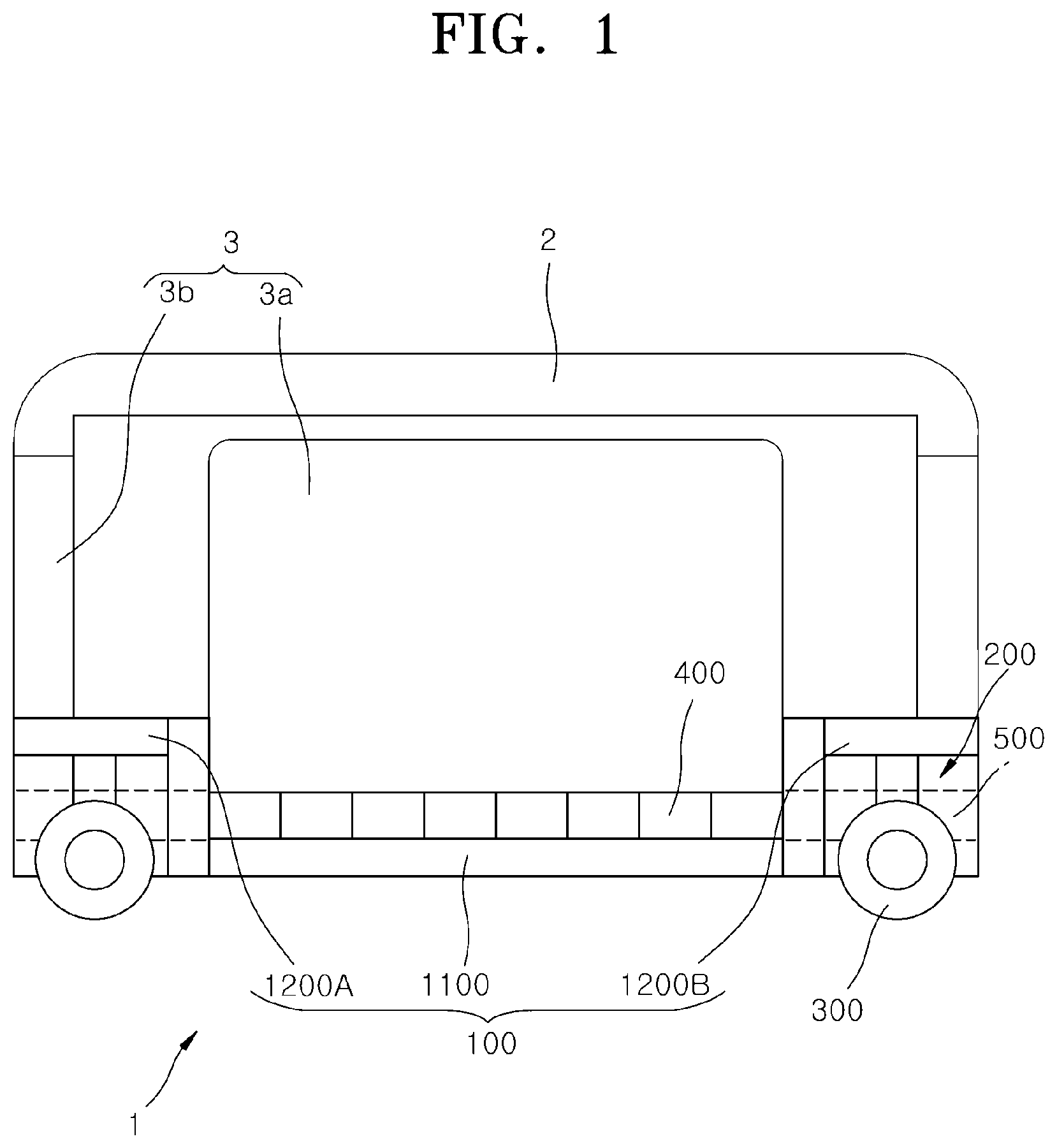 Patent US12366861 Figure 1 – Corner module apparatus for vehicle