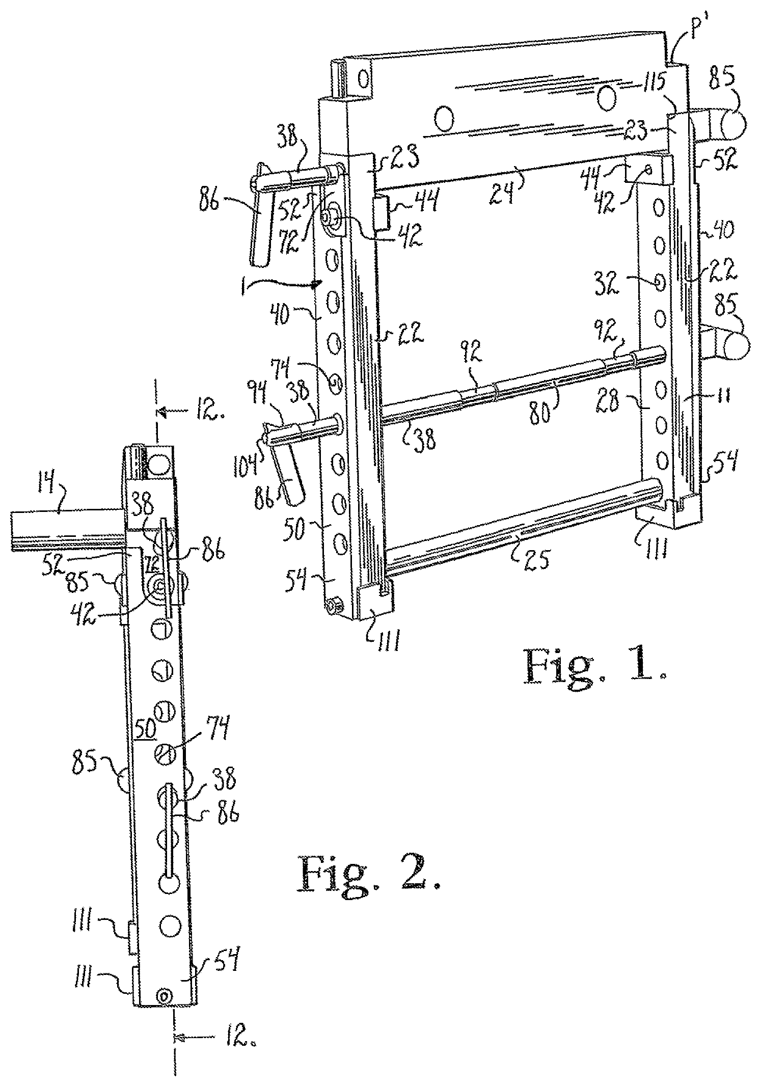 Patent US12366880 — Fail-safe release mechanism for use with patient positioning support apparati — Figure 1