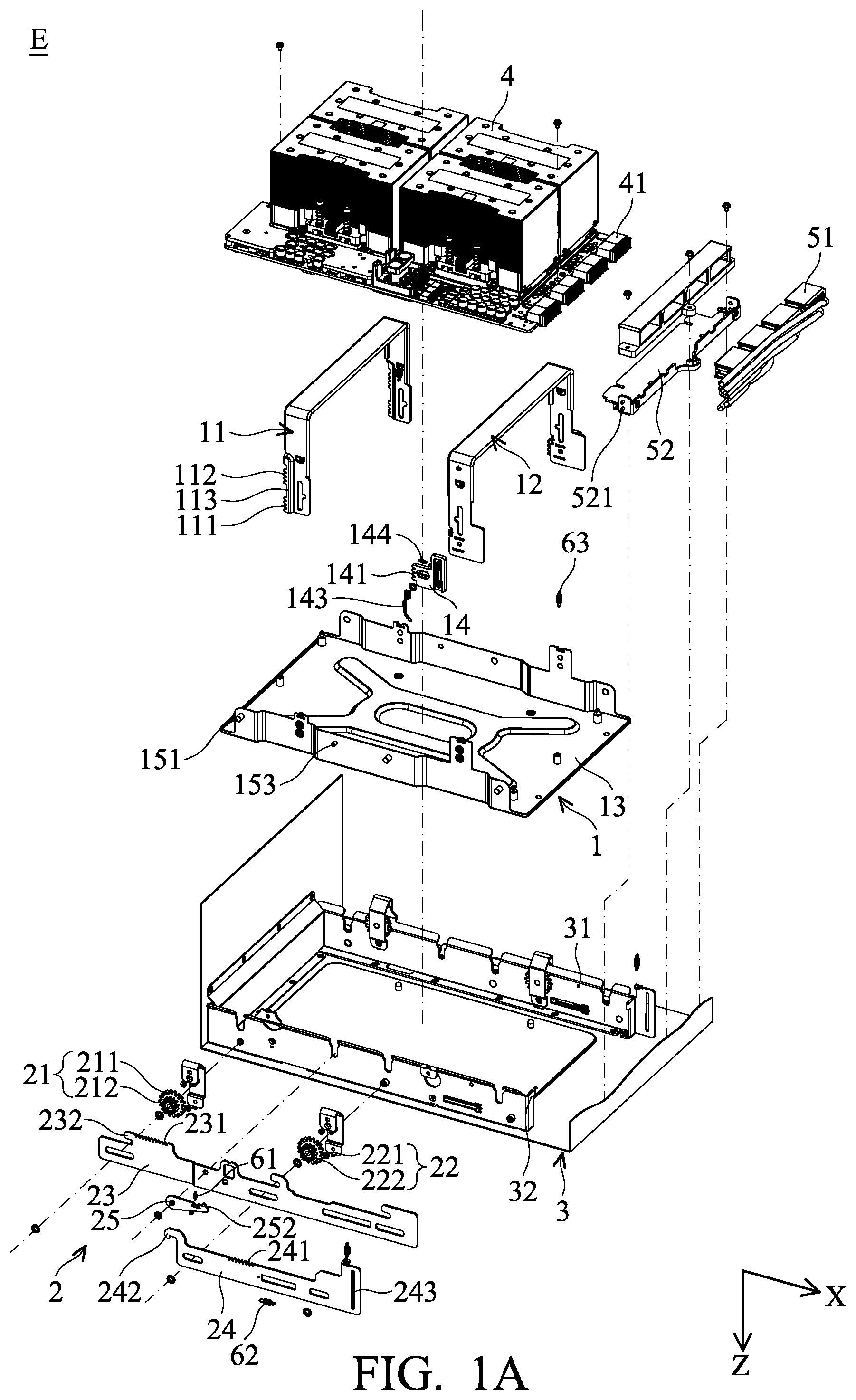 Patent US12366902 Figure 1 – Electronic device with plugging and unplugging function