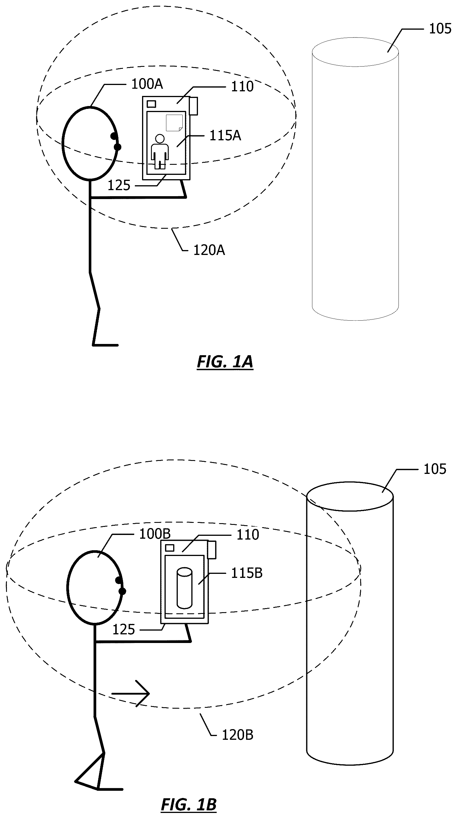 Patent US12366914 — Dynamic proximity boundary for detecting proximate objects — Figure 1