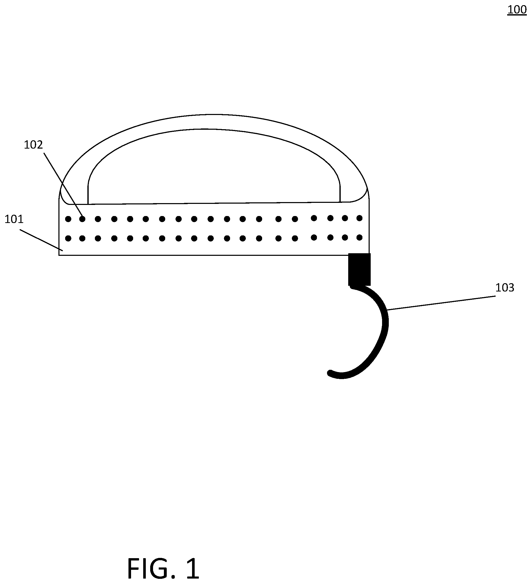 Patent US12366919 — Method and apparatus for thought password brain computer interface — Figure 1